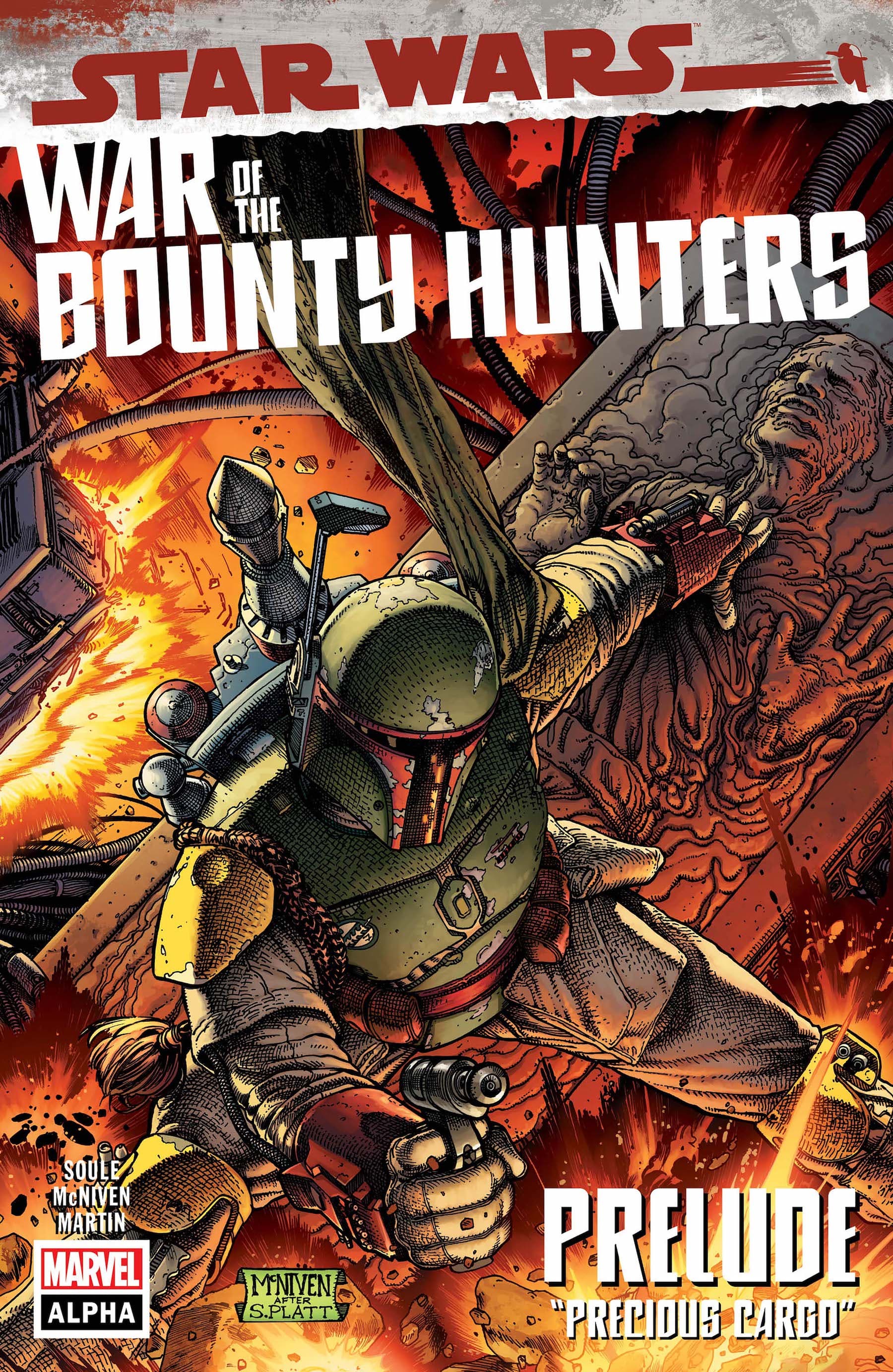 STAR WARS: WAR OF THE BOUNTY HUNTERS ALPHA #1 cover by Steve McNiven