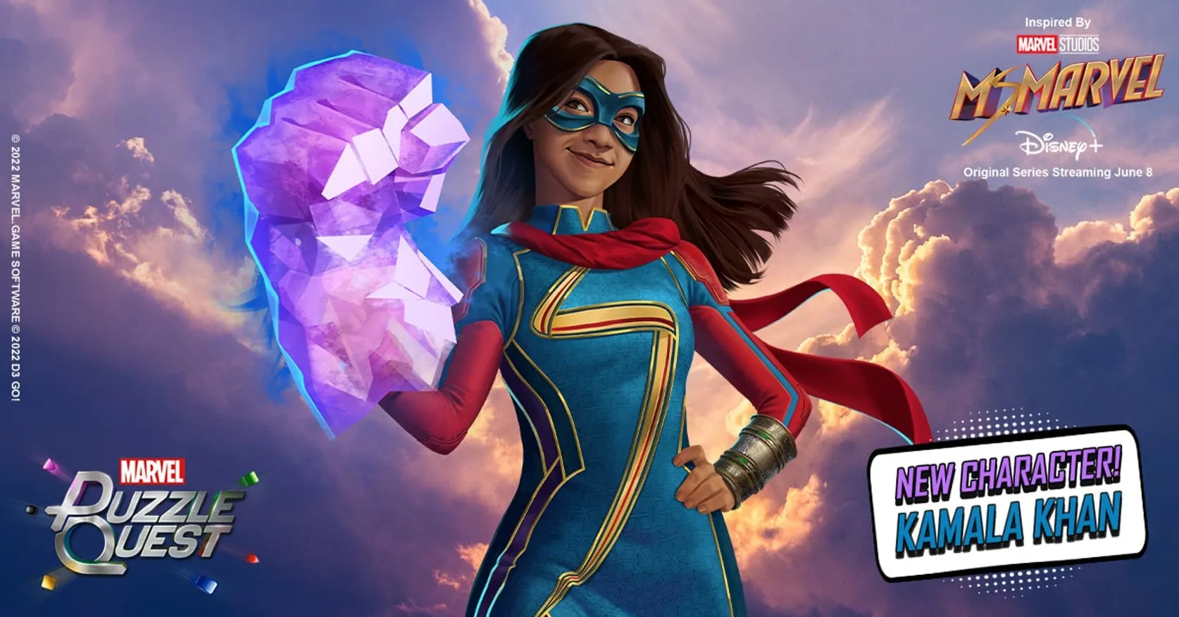 Kamala Khan joins MARVEL Puzzle Quest