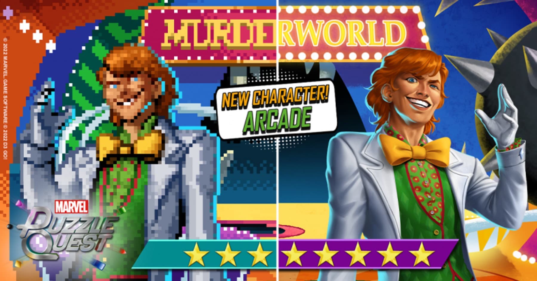 Arcade (Edward Acra) and Arcade (King of PWN) join MARVEL Puzzle Quest
