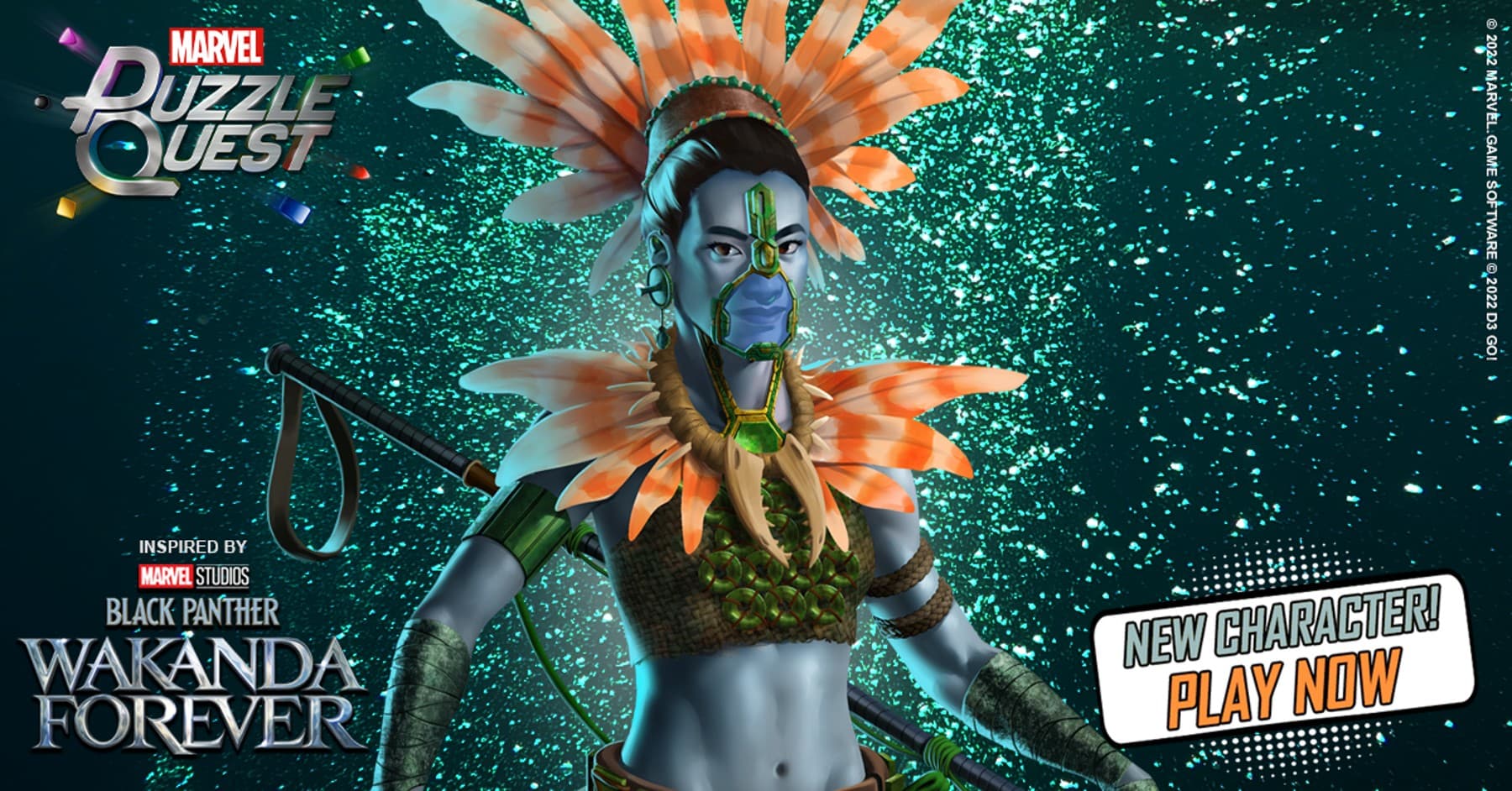 Namora (Origin) joins MARVEL Puzzle Quest