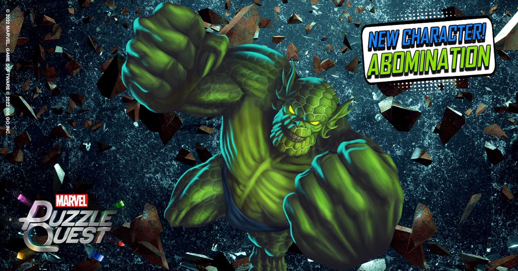 Abomination (Emil Blonsky) joins MARVEL Puzzle Quest!