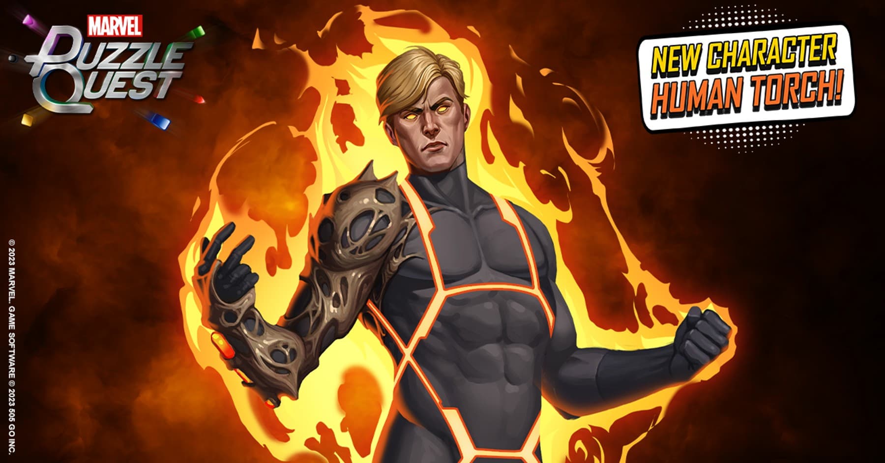 Human Torch (Annihilus) joins MARVEL Puzzle Quest
