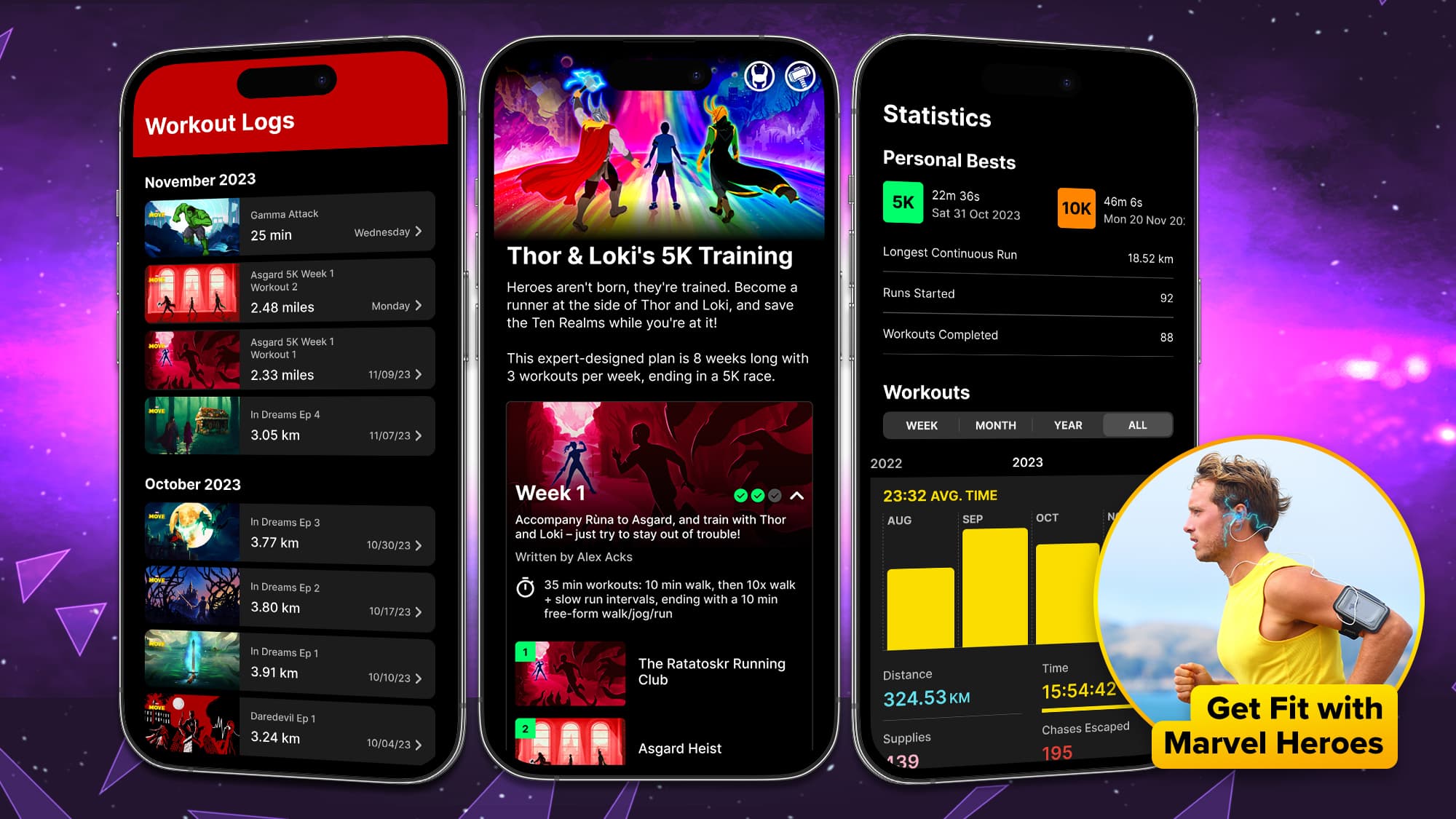 Marvel Move - App Screenshots