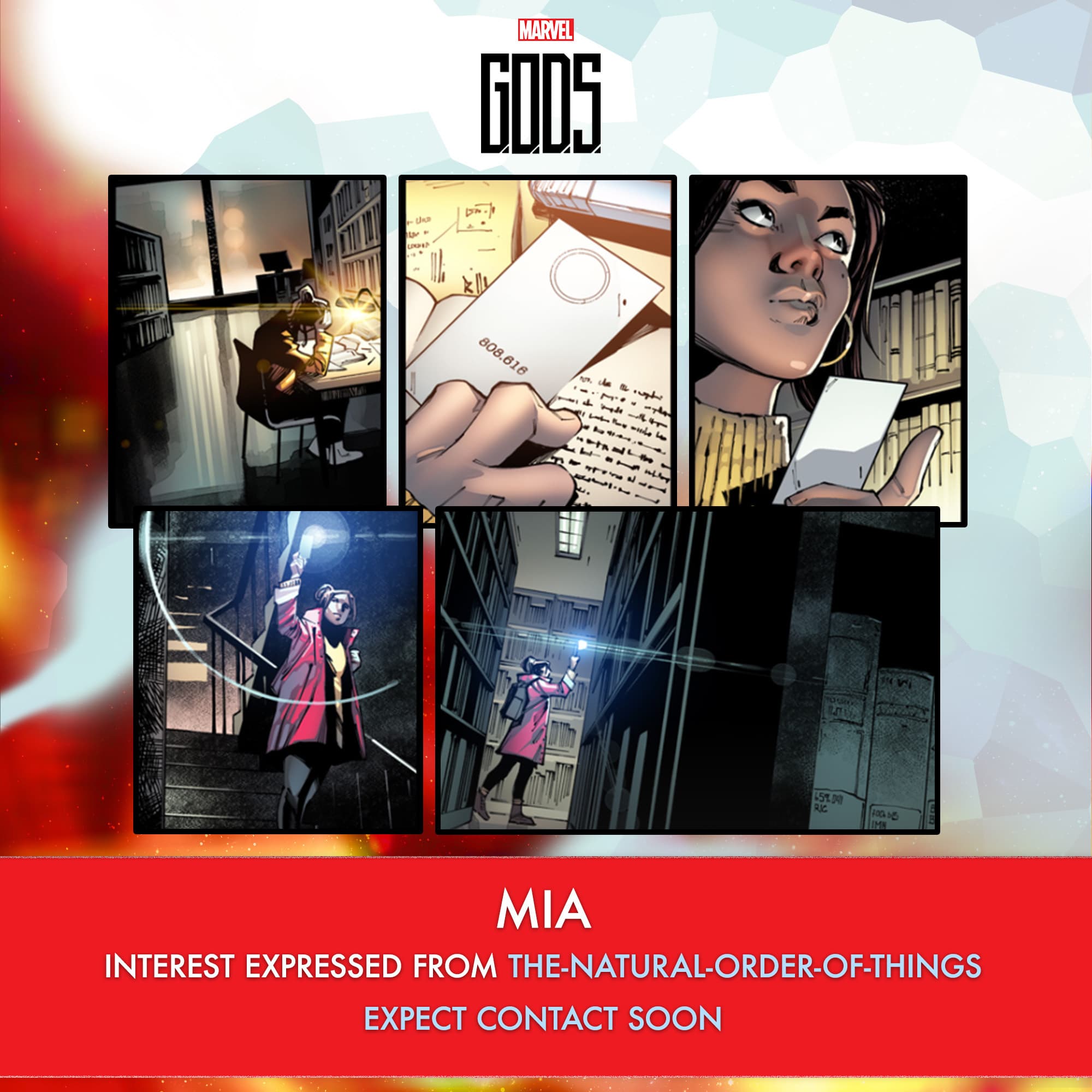 G.O.D.S. #2 panels by Jonathan Hickman, Valerio Schiti, and Marte Gracia