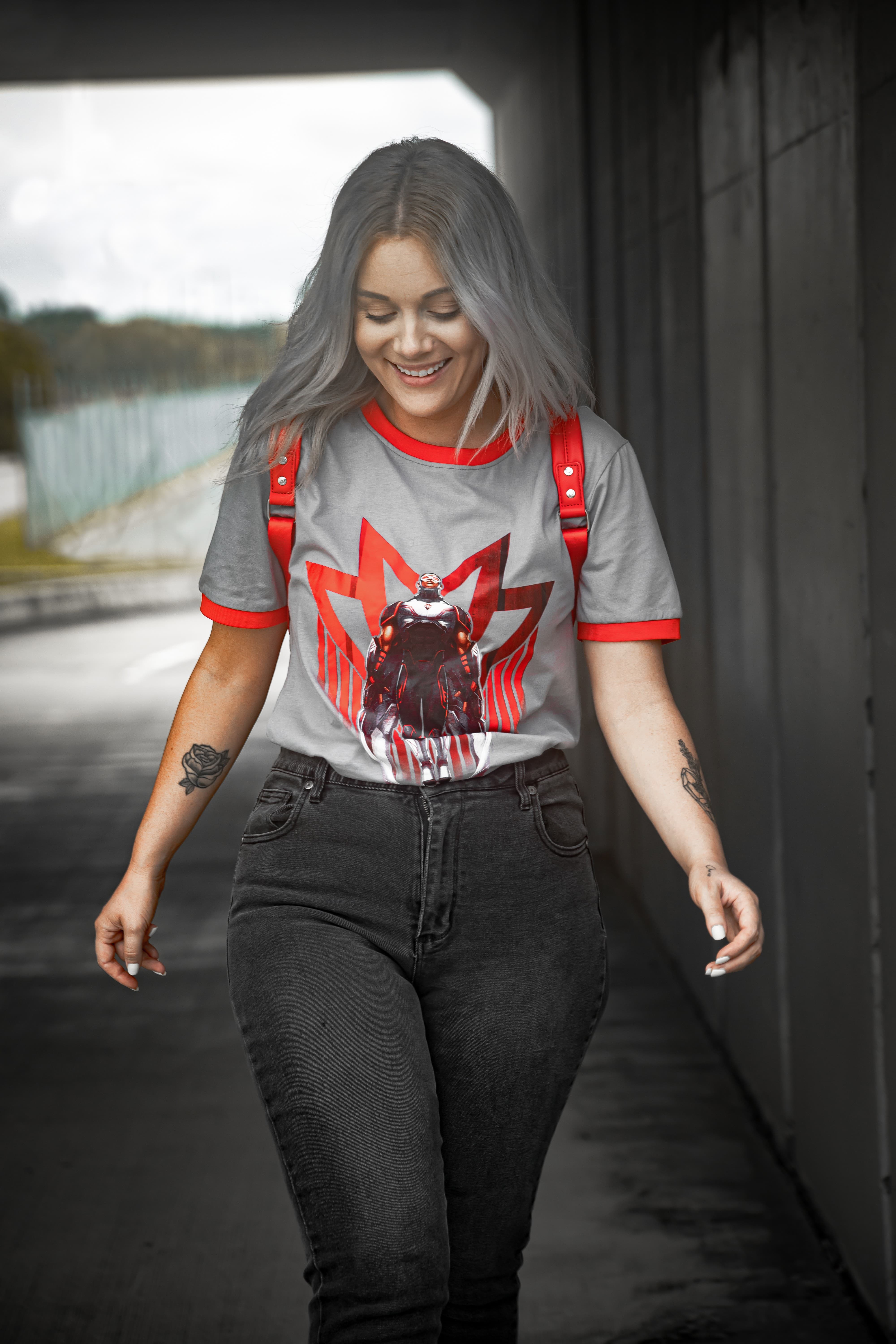 <a href=https://www.zingpopculture.com.au/product/clothing/2001002-marvel-the-falcon-the-winter-soldier-t-shirt>Falcon Wings T-Shirt</a> / Zing Pop Culture