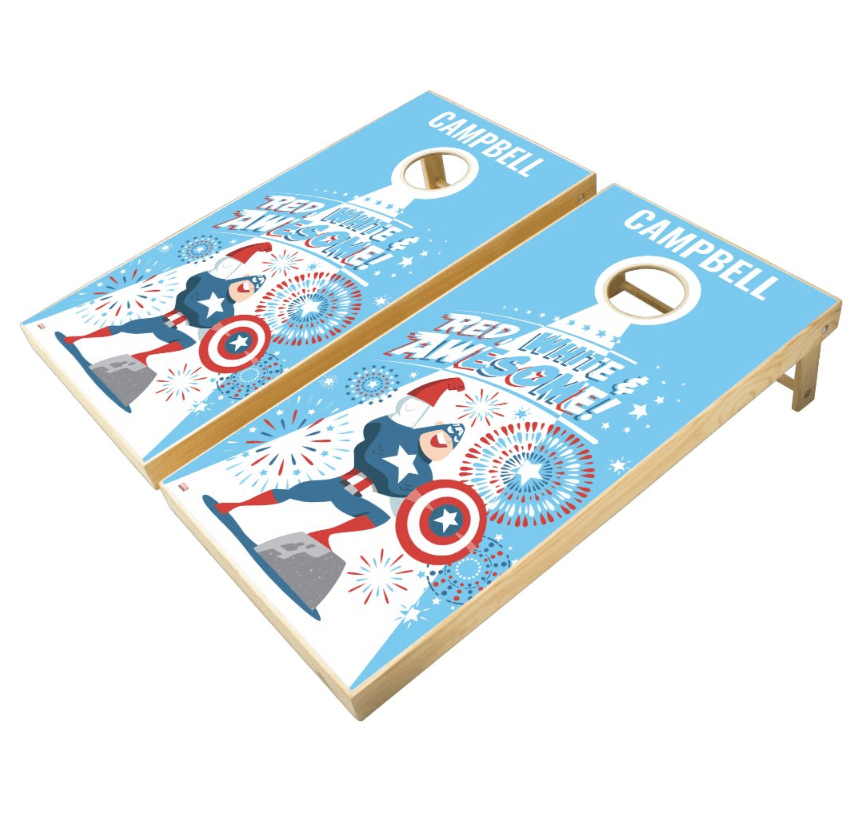 Avengers Classics Captain America "Red, White & Awesome!" Cornhole Set