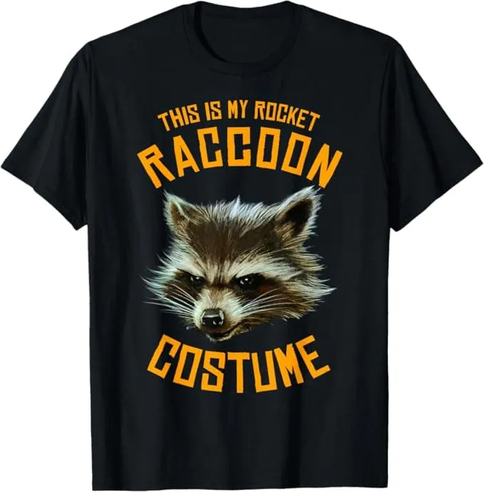 Marvel Guardians Of The Galaxy GOTG Rocket Costume Halloween T-Shirt