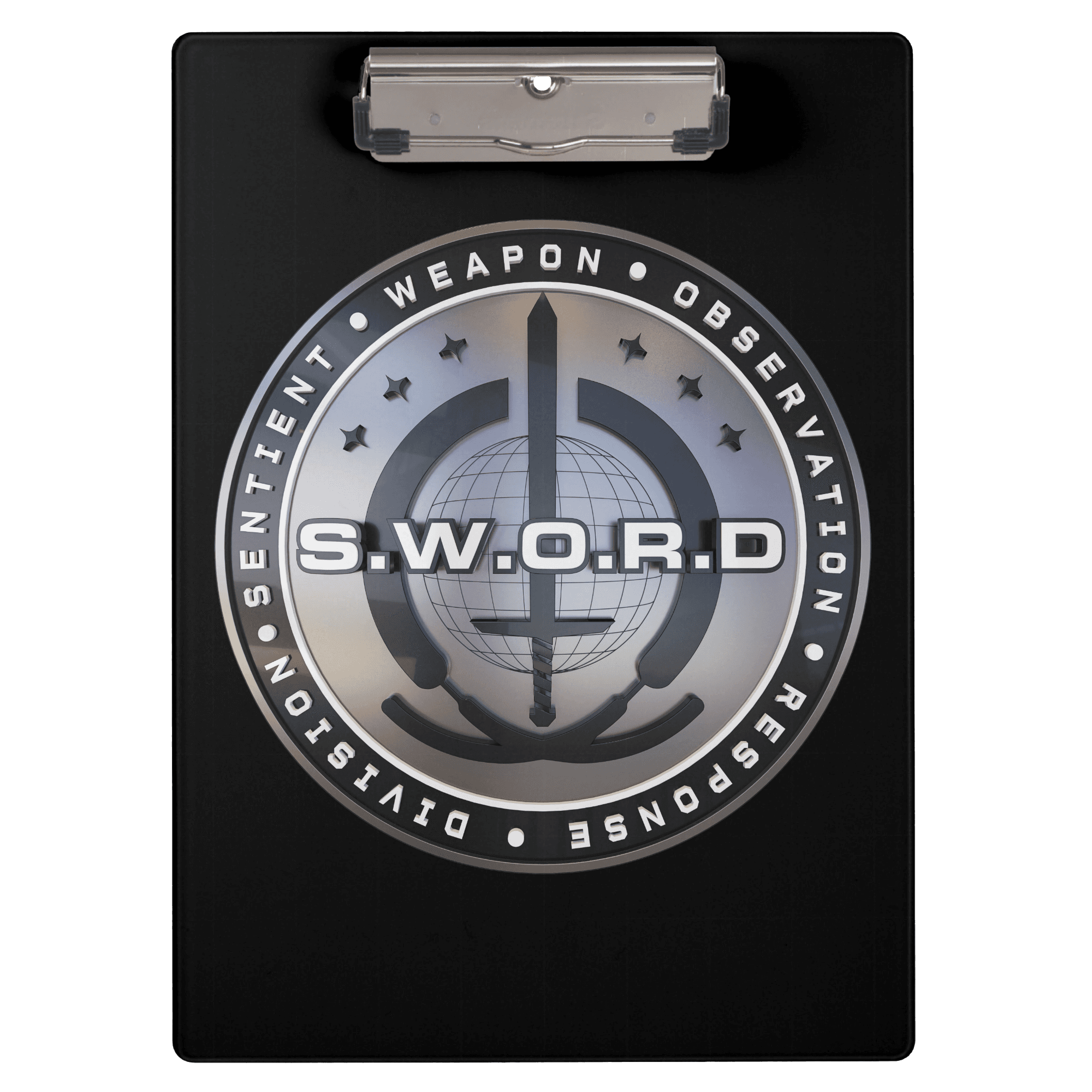 <a href="https://www.zazzle.com/s_w_o_r_d_emblem_clipboard-256619274675075967">S.W.O.R.D. Clipboard</a>/ Zazzle