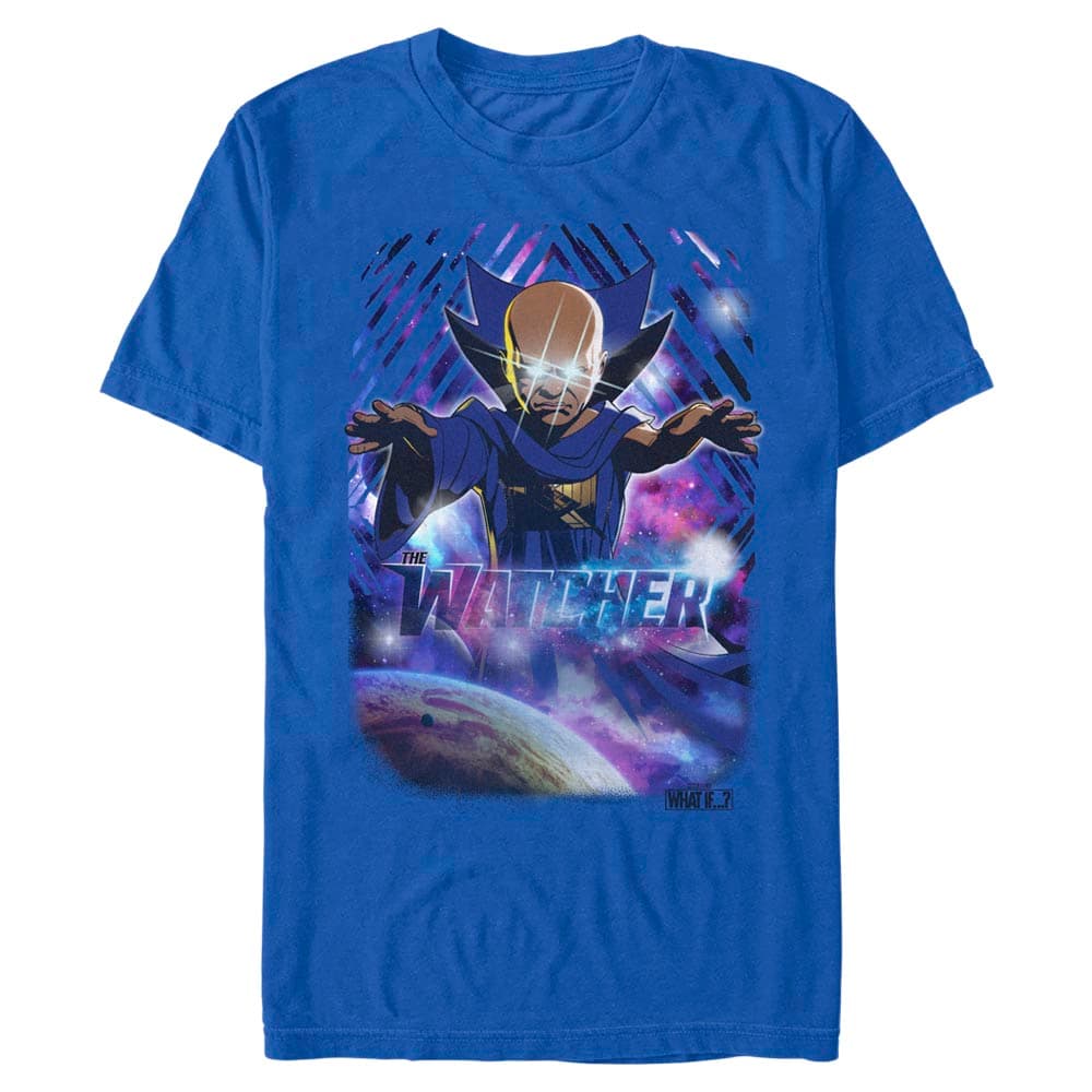 The Watcher never sleeps t-shirt / shop it <a href=https://www.hottopic.com/product/marvel-what-if...-the-watcher-never-sleeps-t-shirt/16720077.html>here</a>