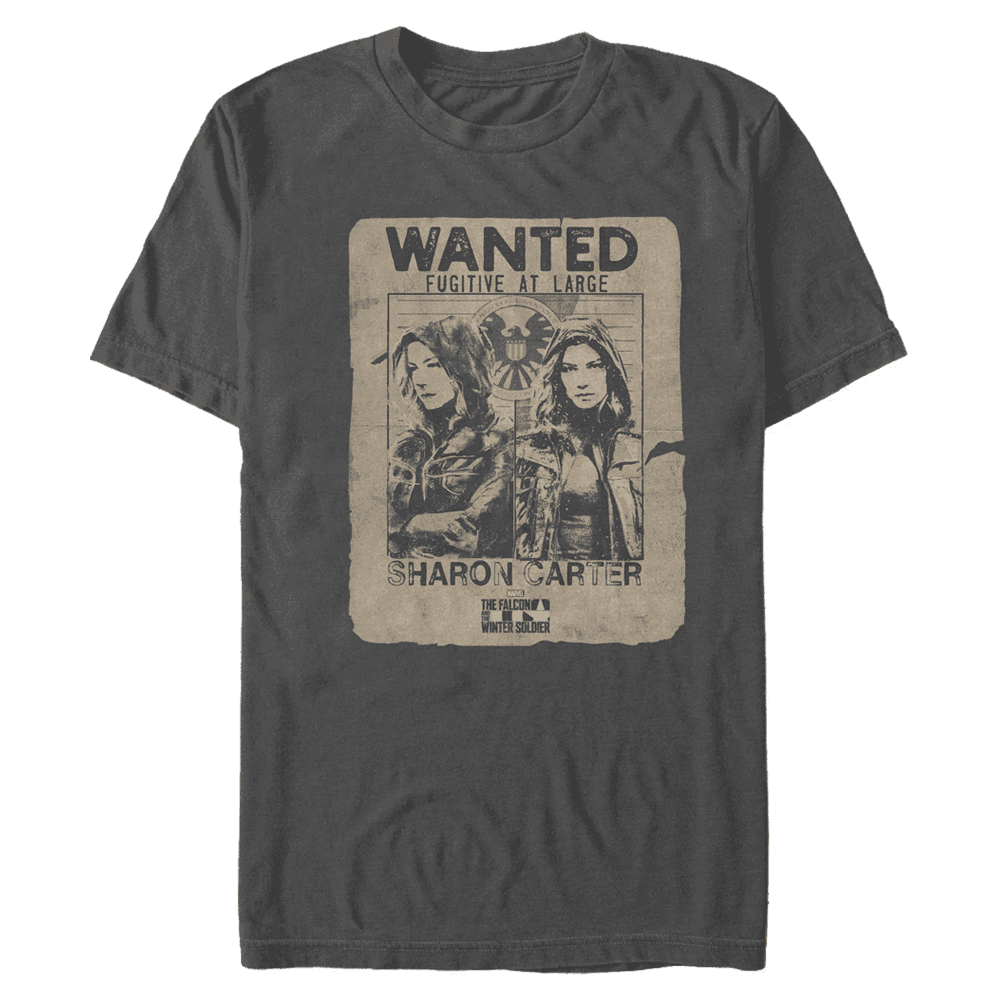 <a href=https://www.hottopic.com/product/marvel-the-falcon-and-the-winter-soldier-fugitive-sharon-carter-t-shirt/15557178.html>Fugitive Sharon Carter T-Shirt</a> / Hot Topic