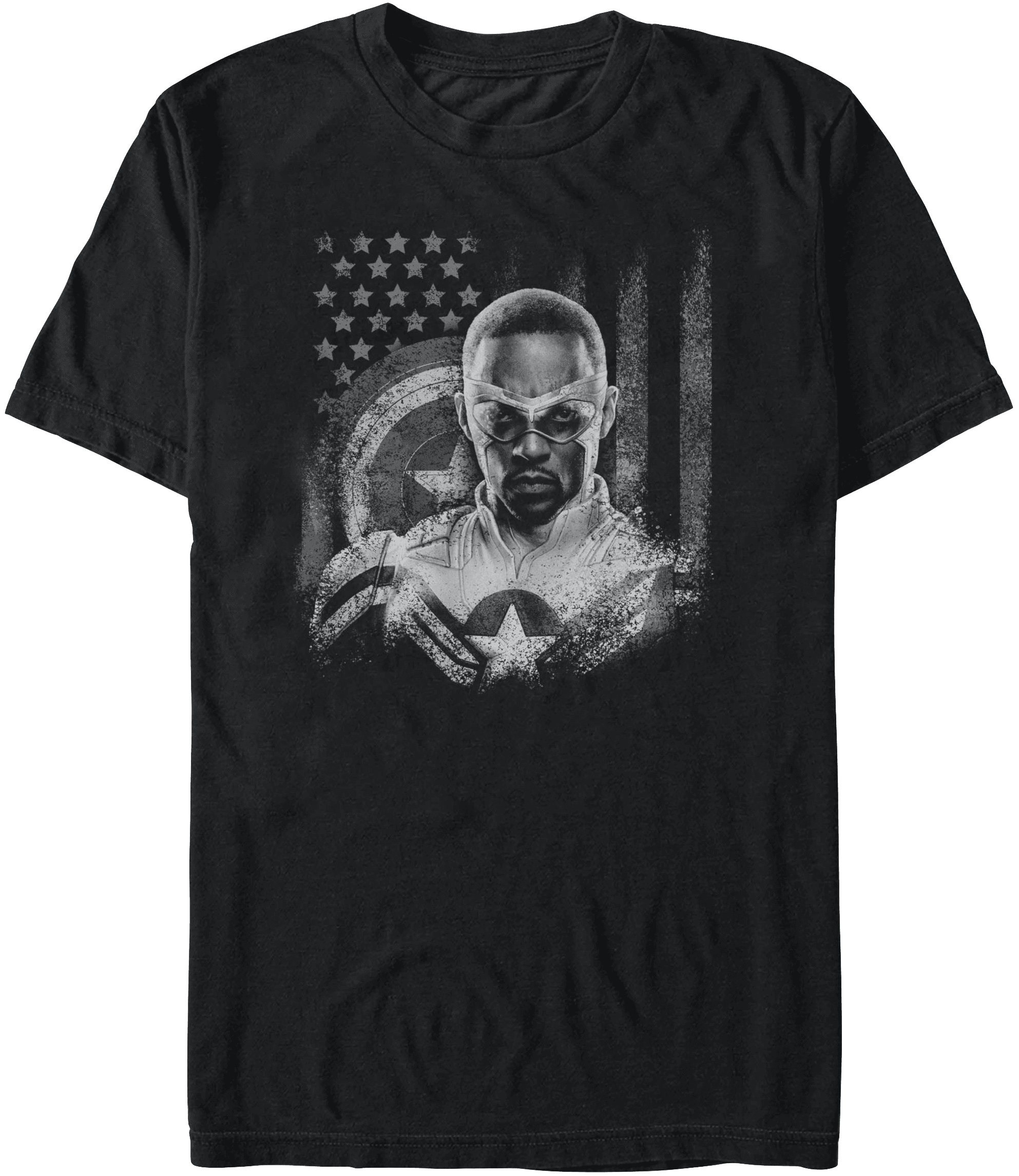 <a href=https://www.hottopic.com/product/marvel-the-falcon-and-the-winter-soldier-captain-america-t-shirt/15490591.html>Fighting Falcon T-Shirt</a> / Hot Topic