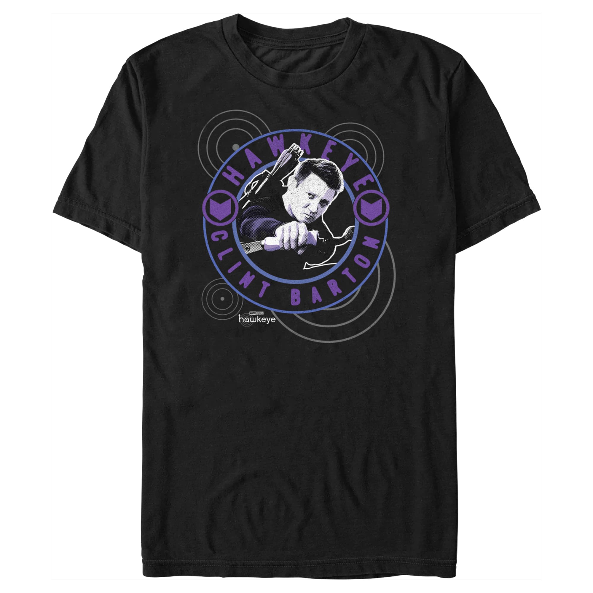 Shop it <a href=https://www.hottopic.com/product/marvel-hawkeye-hawkeye-kate-stamp-t-shirt/16979188.html>here</a>