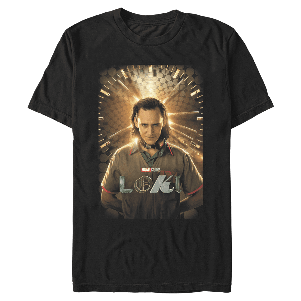 <a href=https://www.hottopic.com/product/marvel-loki-poster-t-shirt/15602972.html>Loki Poster T-Shirt</a> / Hot Topic