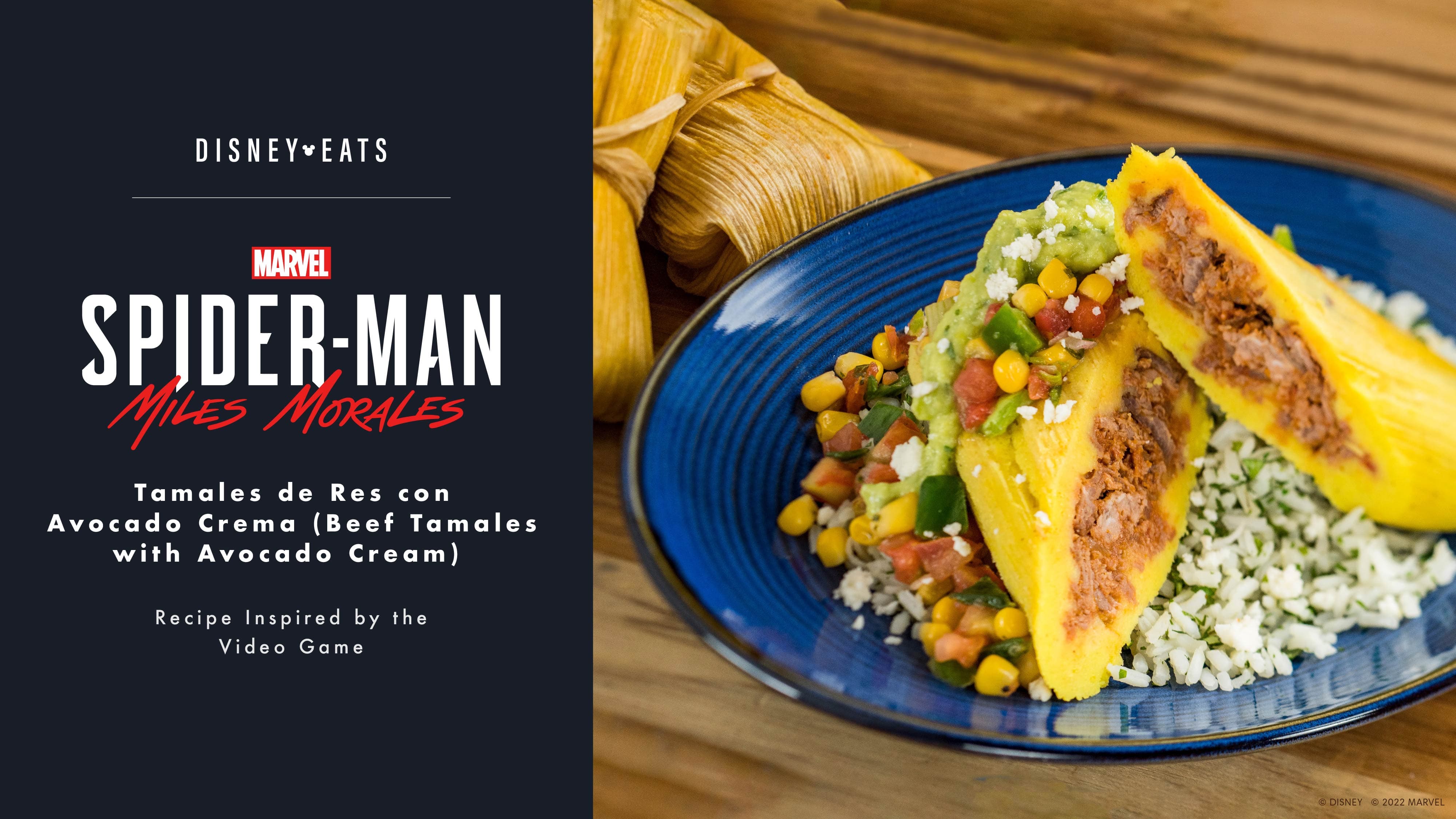 DisneyEats Spider-Man Miles Morales Inspired Tamales de Res Recipe
