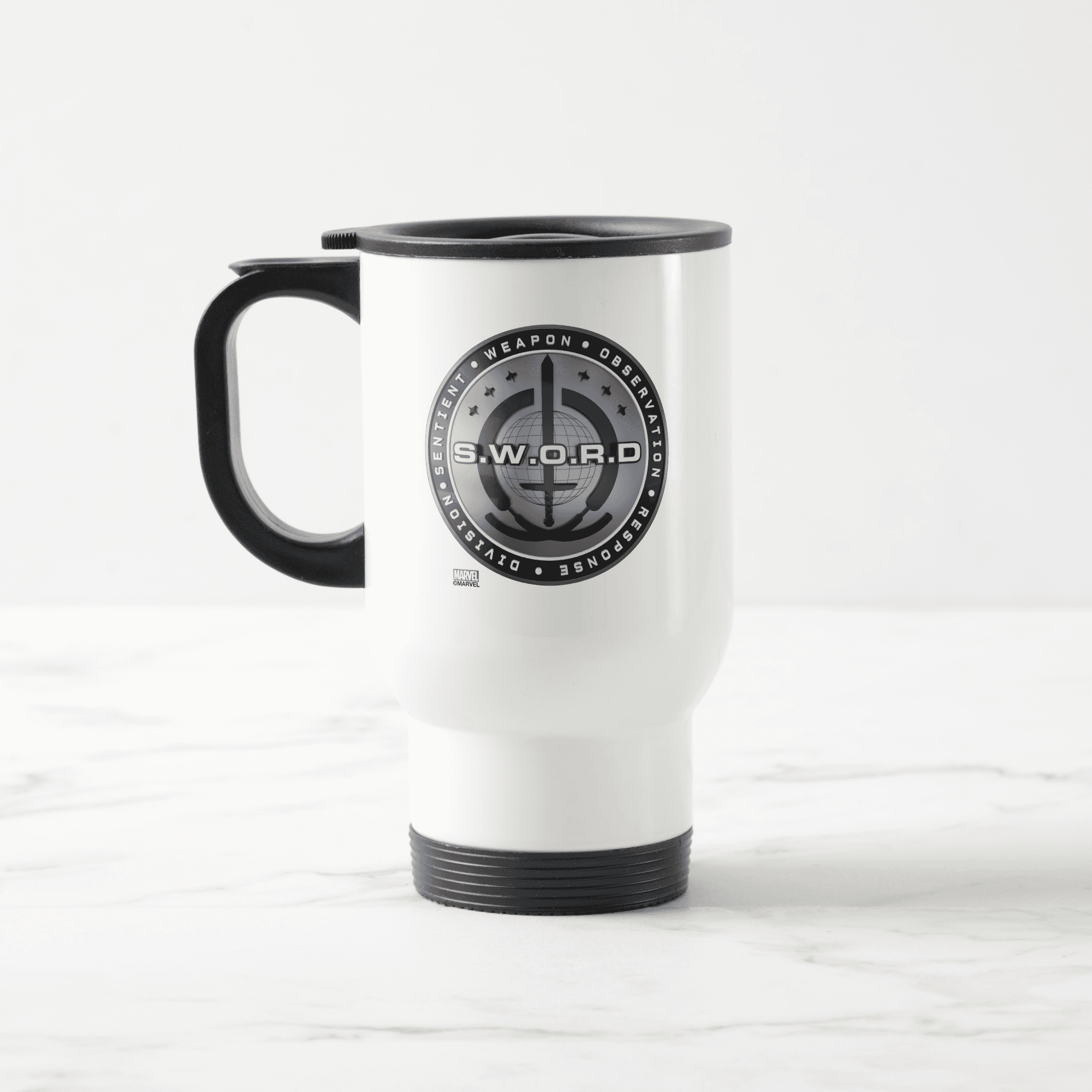 <a href="https://www.zazzle.com/s_w_o_r_d_emblem_travel_mug-168260822387561373">S.W.O.R.D. Travel Mug</a>/ Zazzle