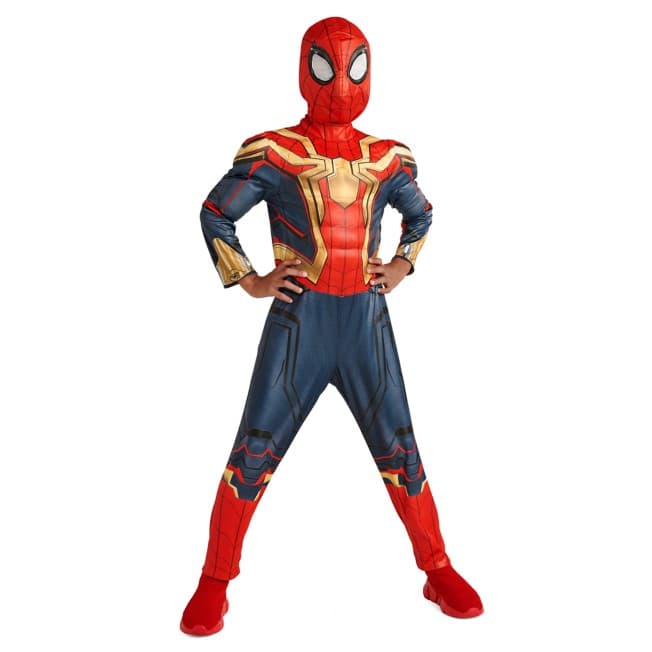 Spider-Man reversible costume / shop it <a href=”https://www.shopdisney.com/spider-man-no-way-home-deluxe-reversible-costume-for-kids-2890057908791M.html?isProductSearch=0&plpPosition=9&guestFacing=Halloween%2520Shop-Costumes-Kids%27%2520Costumes”>here</a>