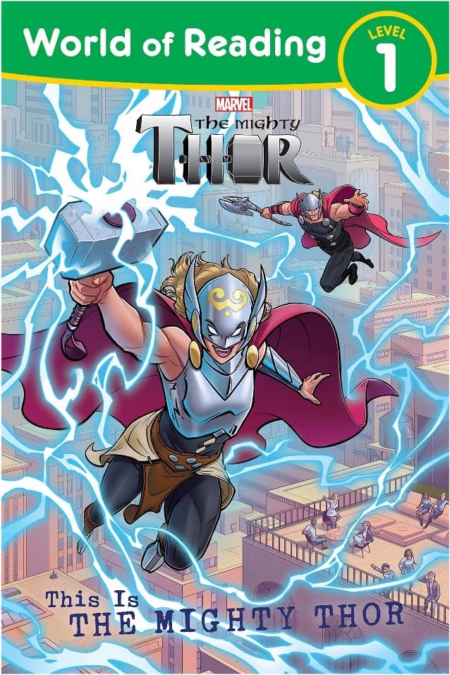 World of Reading: This is The Mighty Thor / shop it <a href=https://www.amazon.com/World-Reading-This-Mighty-Thor/dp/1368070213>here</a>