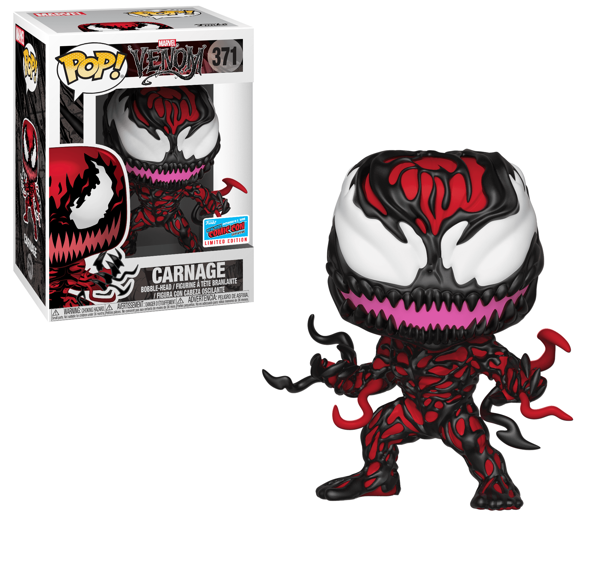Pop! Marvel: Marvel Venom - Carnage with Tendrils (Hot Topic)