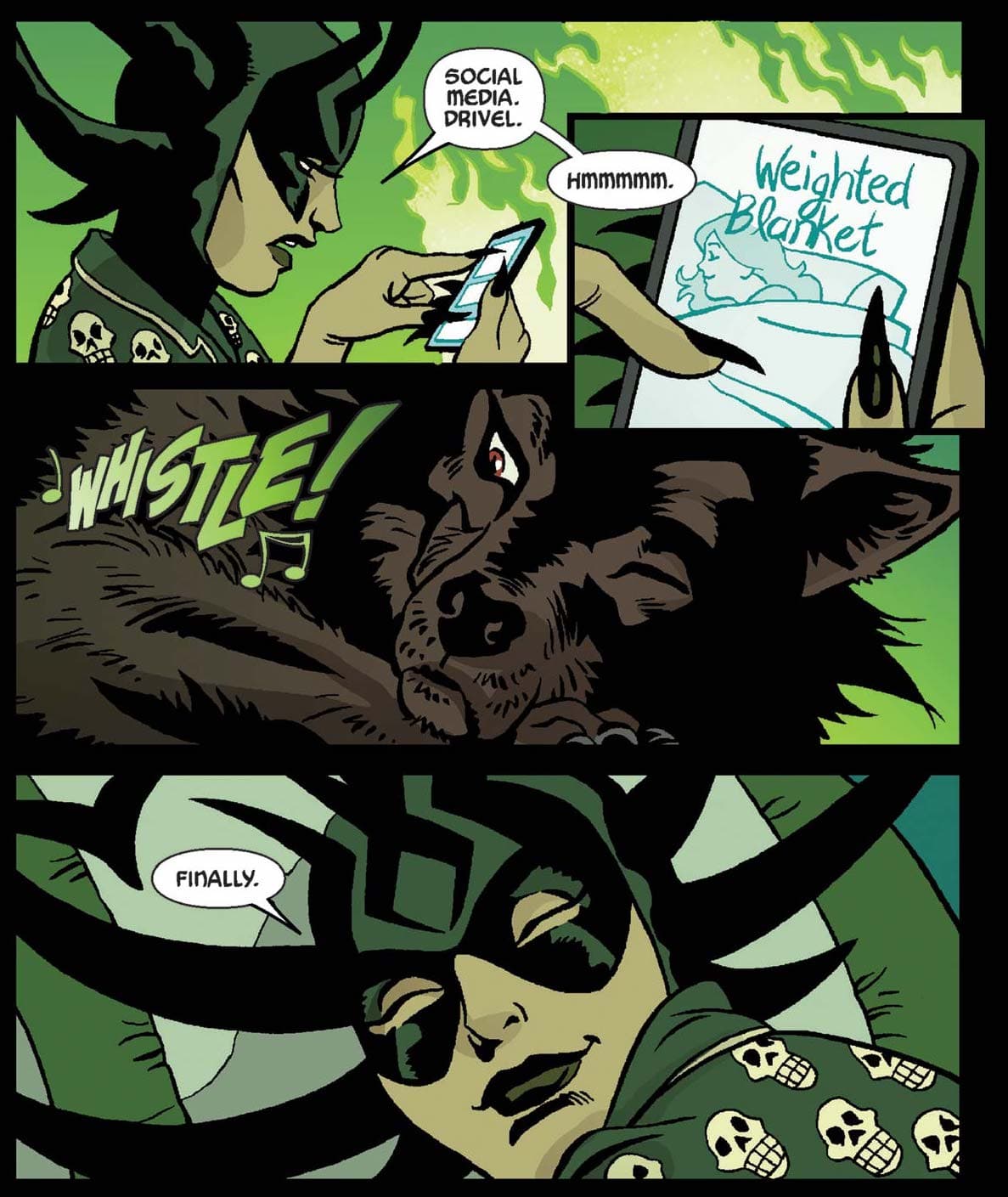 WOMEN OF MARVEL (2021) #1 — "The Goddess of Death Sleeps Tonight" art by June Brigman with Roy Richardson and Rachelle Rosenberg