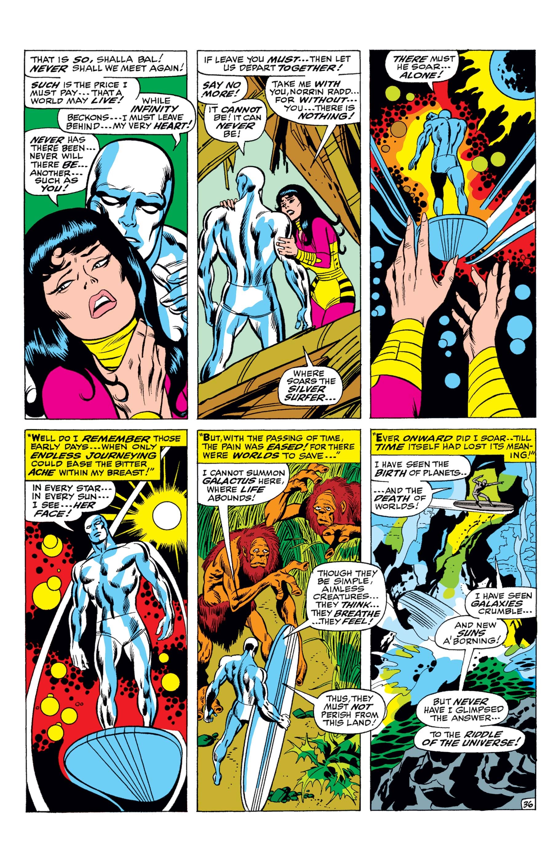 “Where soars the Silver Surfer...there must he soar alone!” – SILVER SURFER (1968) #1