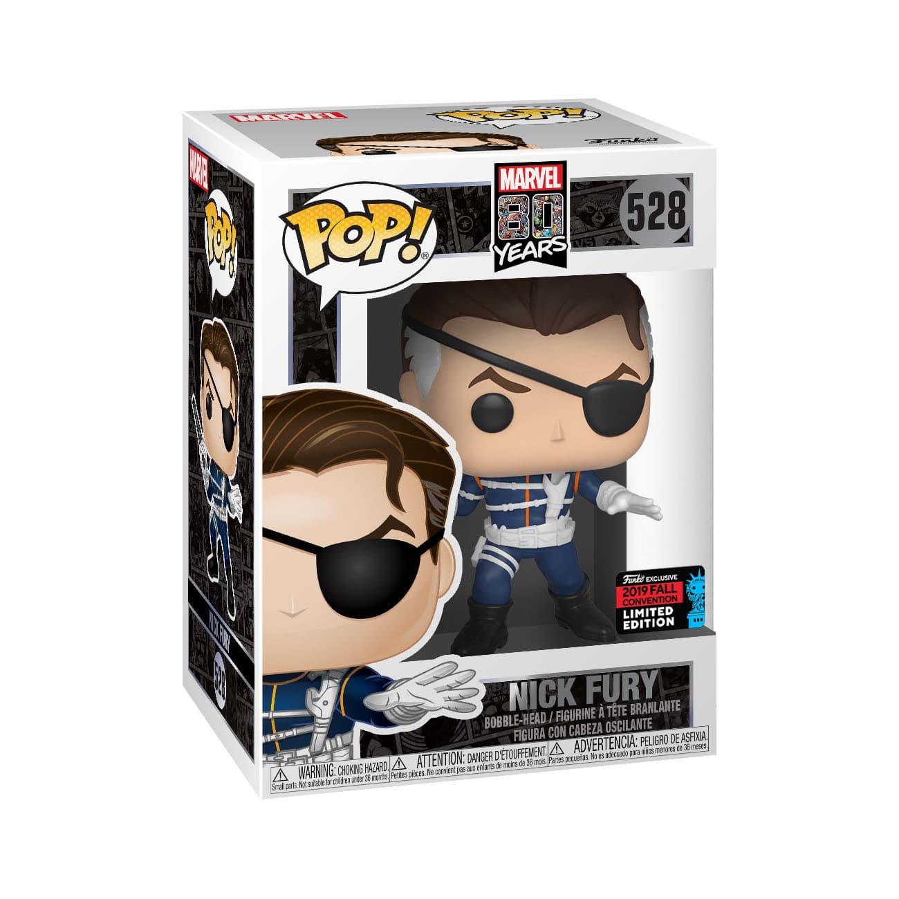 Funko Marvel NYCC 2019 Nick Fury in box