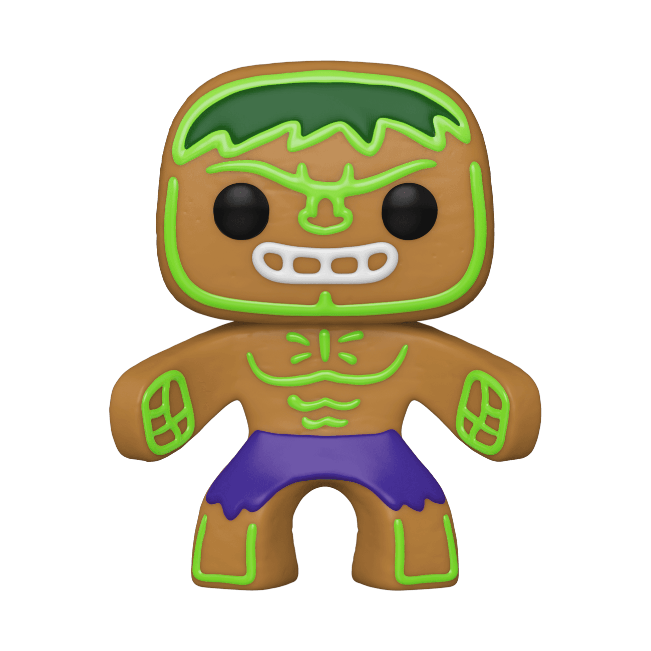 Gingerbread Hulk / shop it <a href=https://www.amazon.com/Funko-POP-Marvel-Holiday-Hulk/dp/B085PH55DN>here</a>