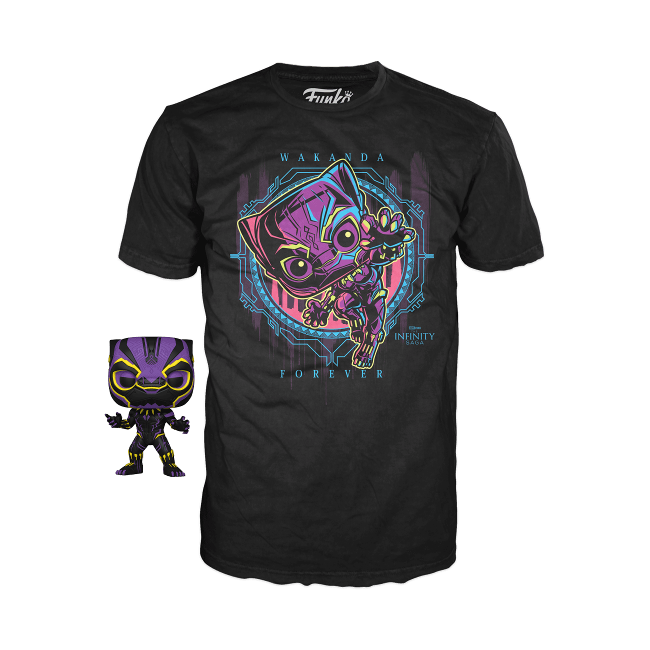 Blacklight Black Panther T-Shirt and Pop