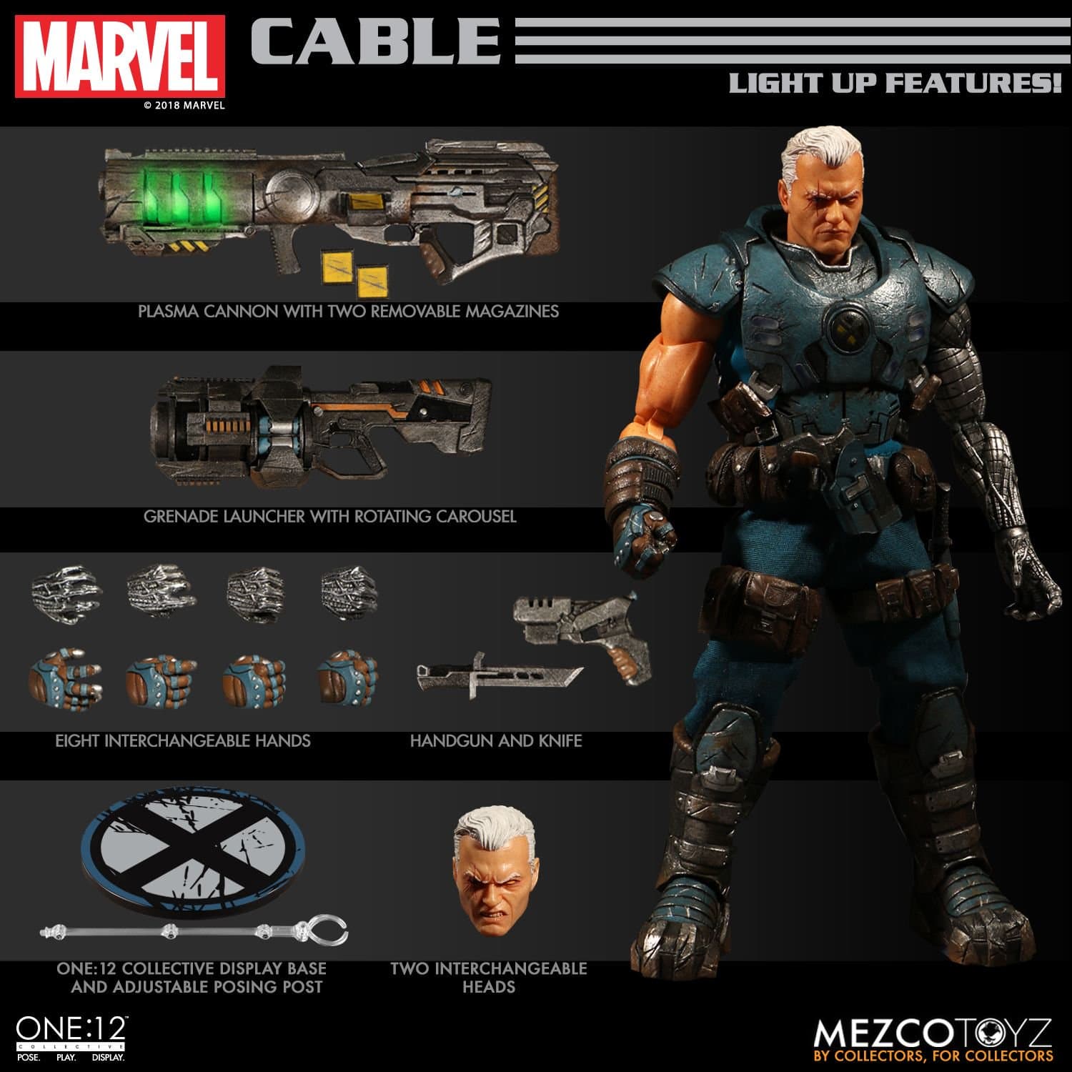 Cable Mezco One:12 Collective Figure