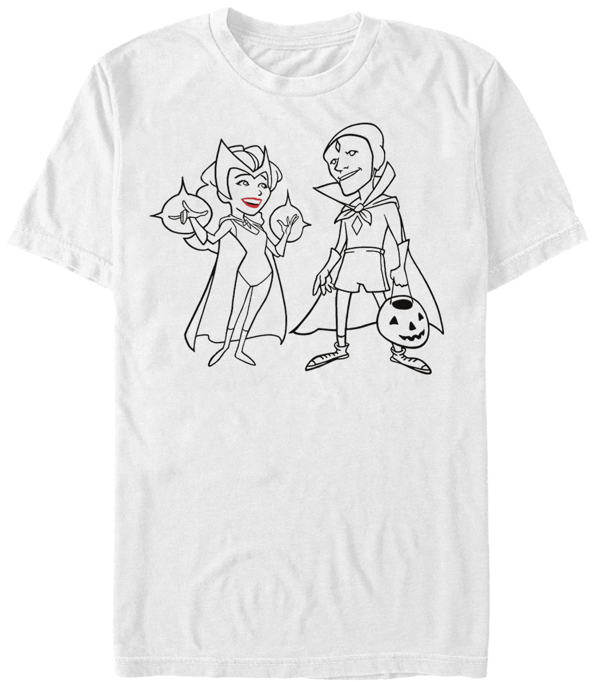 <a href="https://www.hottopic.com/product/marvel-wandavision-simple-ink-t-shirt/15103949.html">WandaVision Special Ink T-Shirt</a>/ Hot Topic