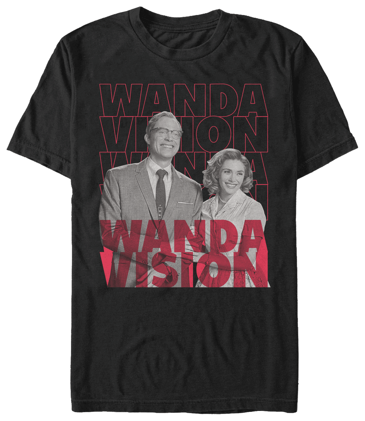 WandaVision Repeating Text T-Shirt / Hot Topic