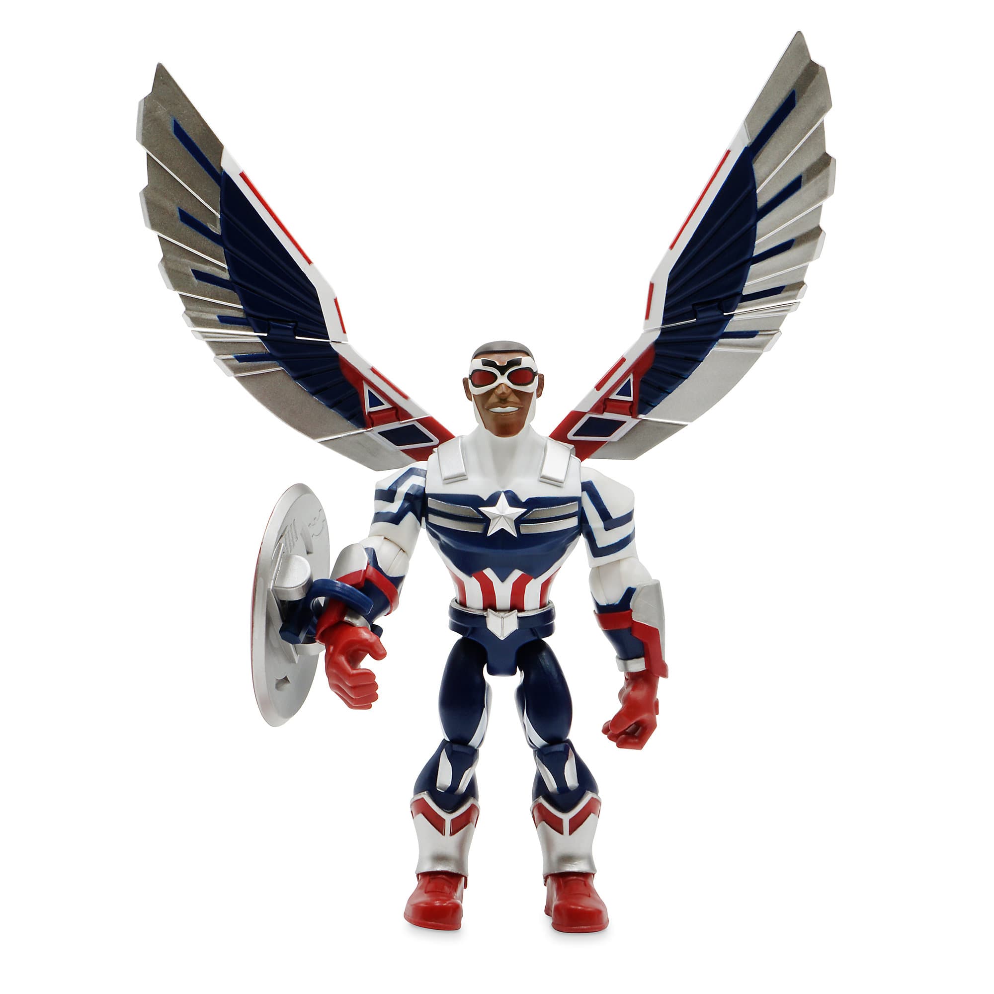 <a href=https://www.shopdisney.com/captain-america-sam-wilson-action-figure-marvel-toybox-461011322053.html>Marvel Toybox Captain America</a> / Shop Disney