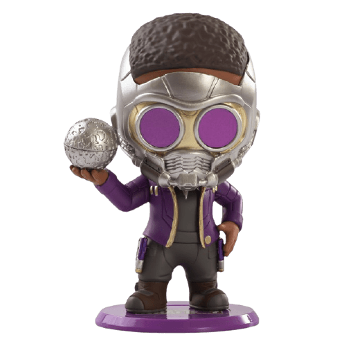 T'Challa Star-Lord Cosbaby Bobble-Head by Hot Toys / shop it <a href=https://www.shopdisney.com/tchalla-star-lord-cosbaby-bobble-head-by-hot-toys-marvel-what-if...-pre-order-489522860796.html>here</a>