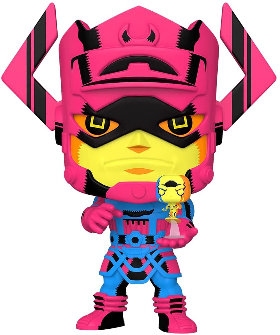 Pop! Jumbo Marvel Galactus with Silver Surfer (Black Light Version)