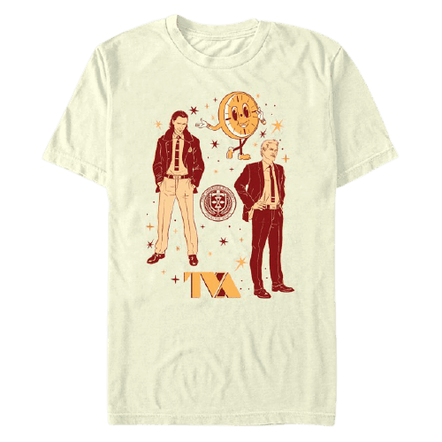  Loki, Mobius, and Miss Minutes T-Shirt / shop it <a href=https://www.shopdisney.com/loki-mobius-and-miss-minutes-t-shirt-for-adults-6720106273399M.html>here</a>