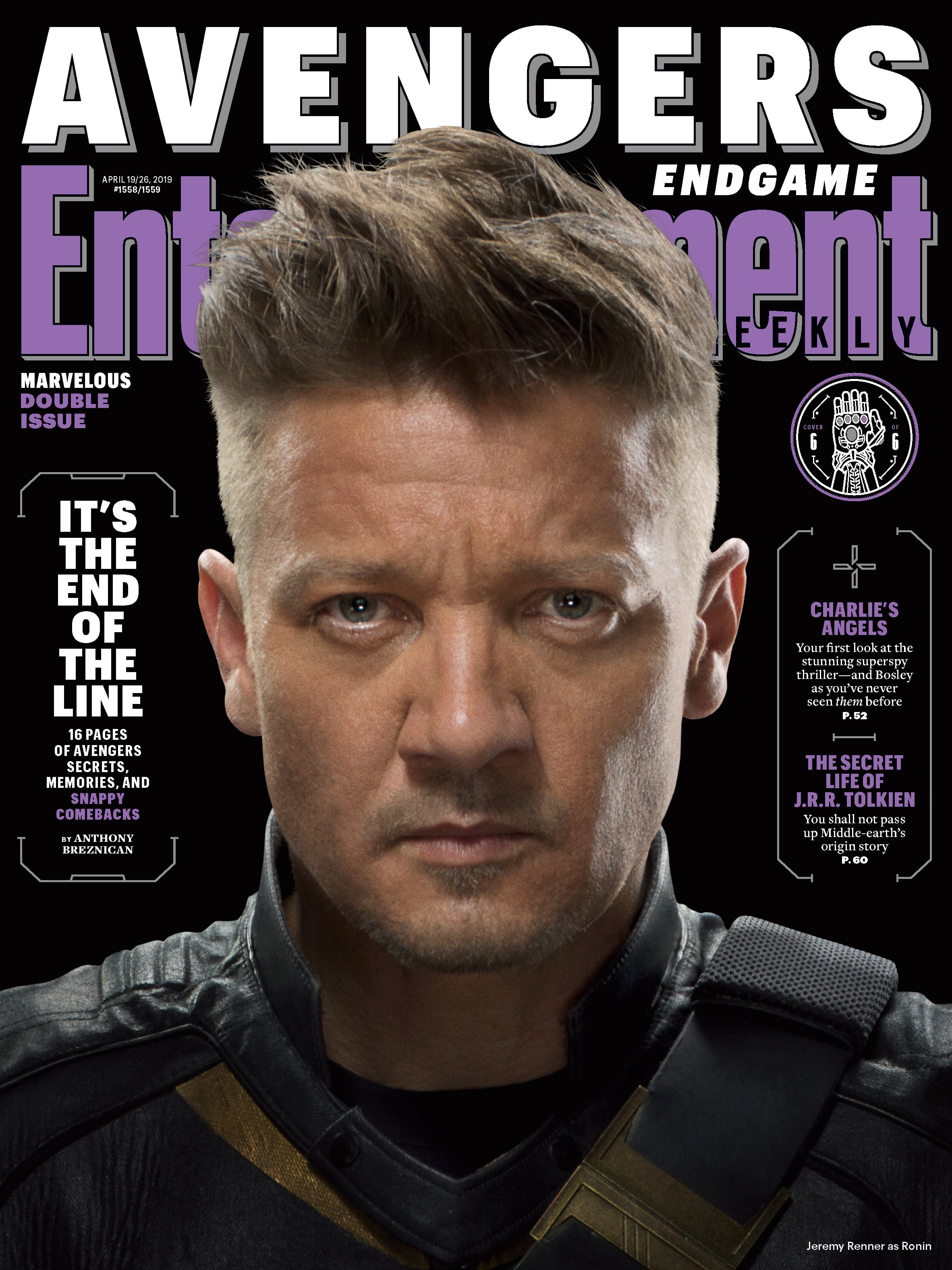Hawkeye Entertainment Weekly Cover