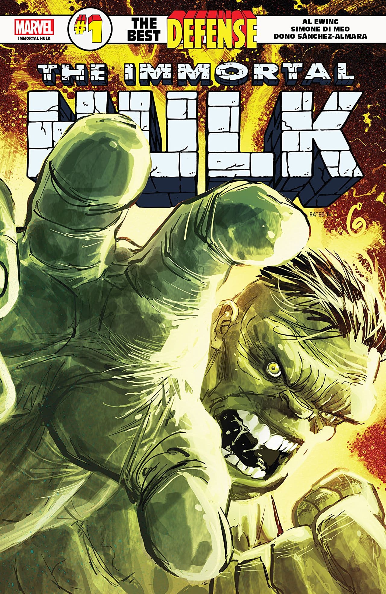 Immortal Hulk: The Best Defense #1 cover by Ron Garney