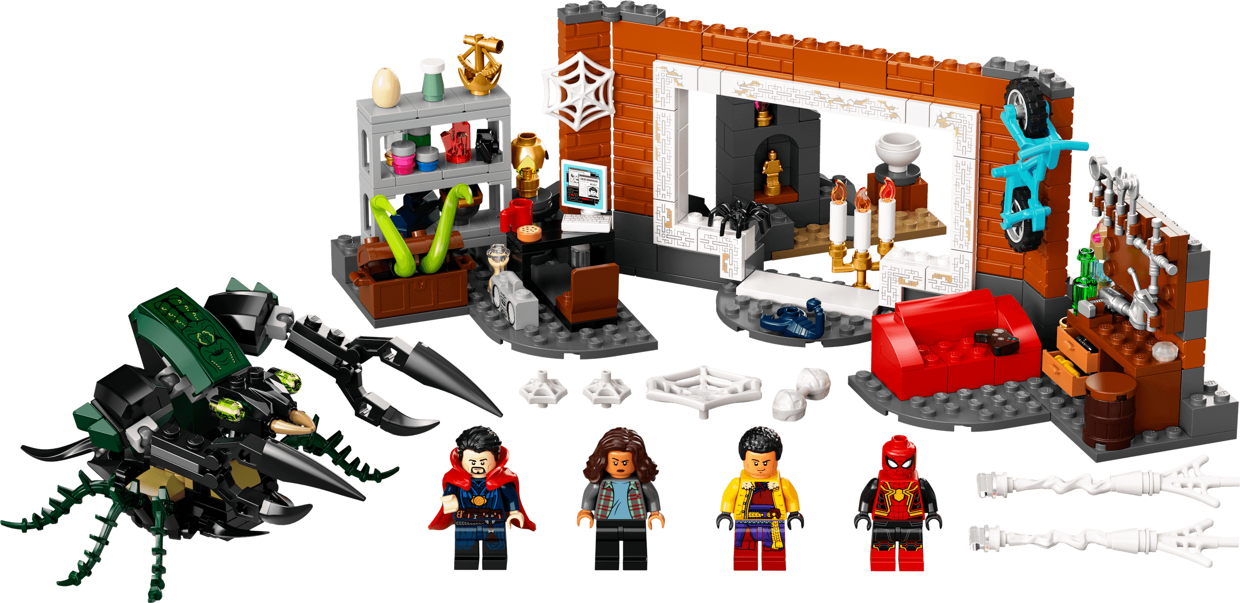 Spider-Man at the Sanctum Workshop LEGO Set, $39.99