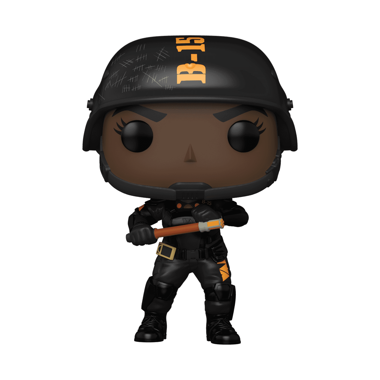 Hunter B-15 Funko Pop / shop it <a href=  https://www.amazon.com/Funko-Pop-Marvel-Hunter-Exclusive/dp/B08QXWCPKC>here</a>