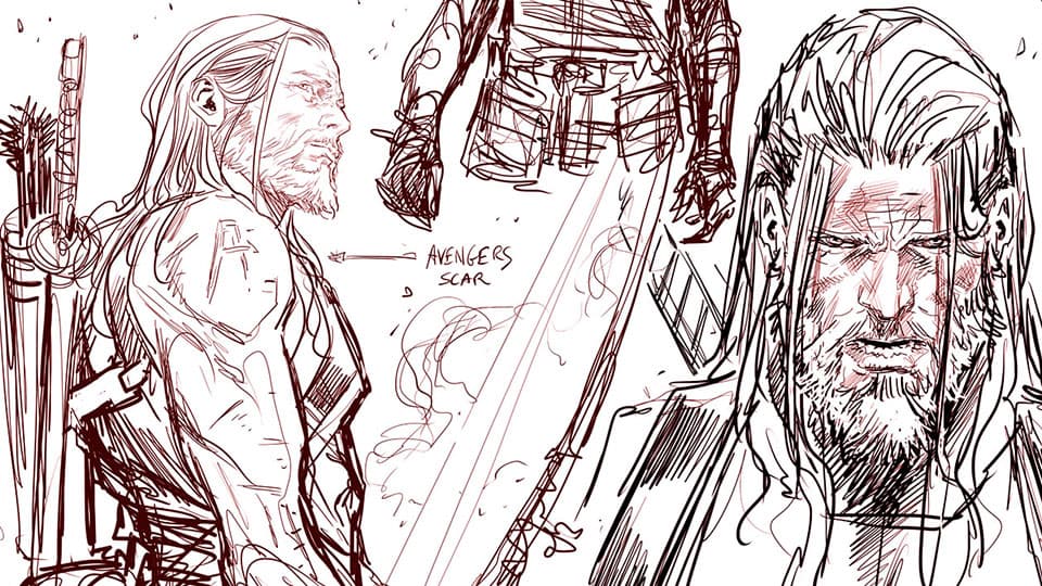 Image for Bowing Out: An Old Man Hawkeye Sketchbook
