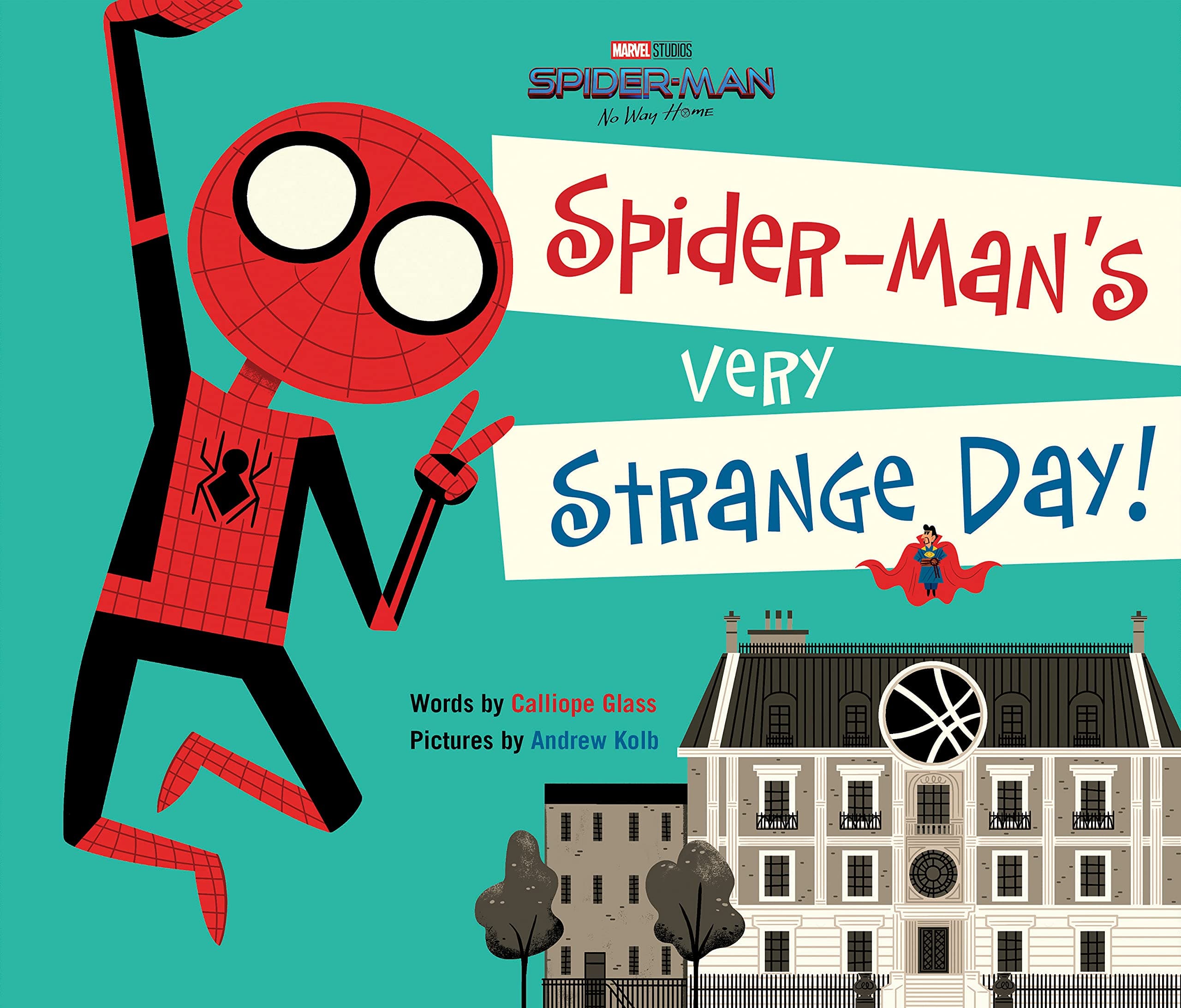 Spider-Man's Very Strange Day! / shop it <a href=https://www.amazon.com/Spider-Man-Home-Spider-Mans-Very-Strange/dp/1368069991>here</a>