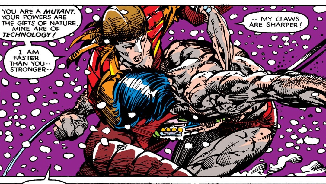 Lady Deathstrike uses her indestructible claws to exact revenge on Wolverine