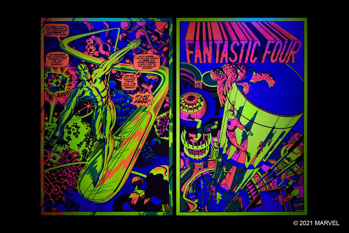 Marvel Classic Black Light Collectible Poster Portfolio