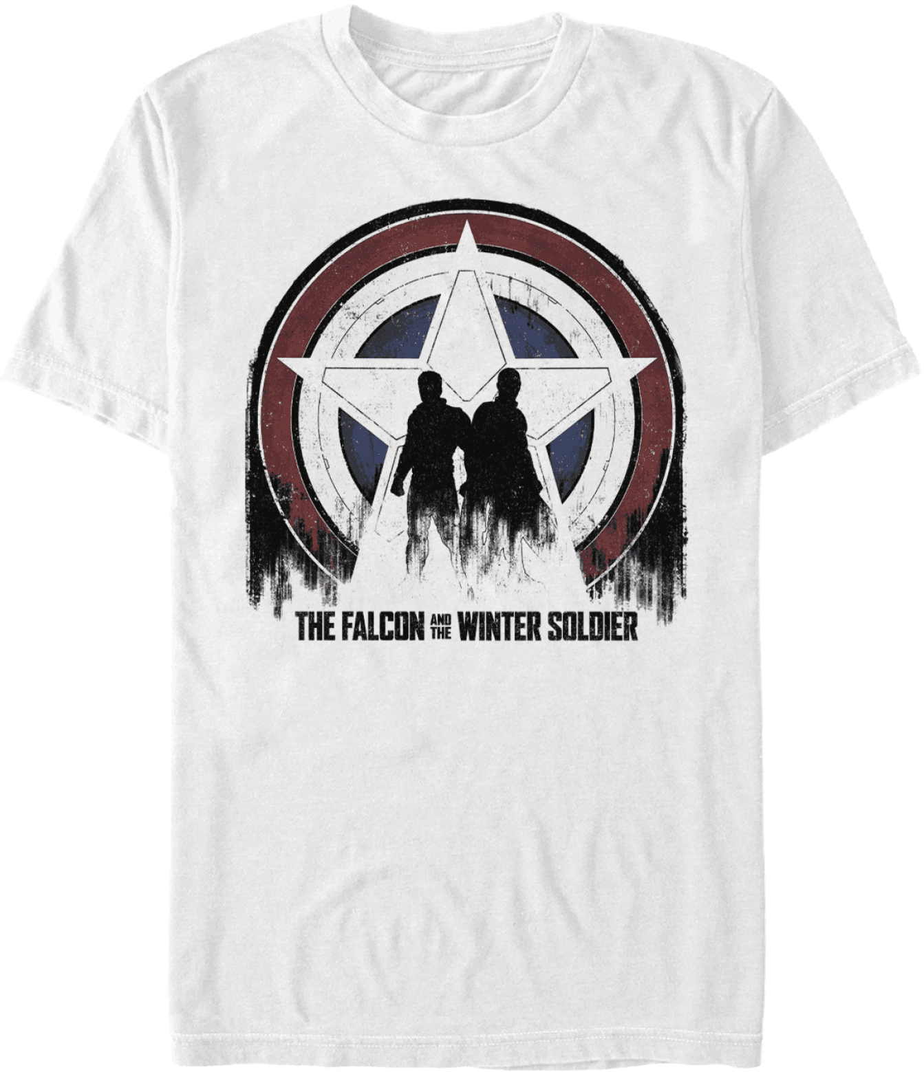 <a href=https://www.hottopic.com/product/marvel-the-falcon-and-the-winter-soldier-silhouette-shield-girls-t-shirt/15222079.html>Shield Silhouette T-Shirt</a> / Hot Topic