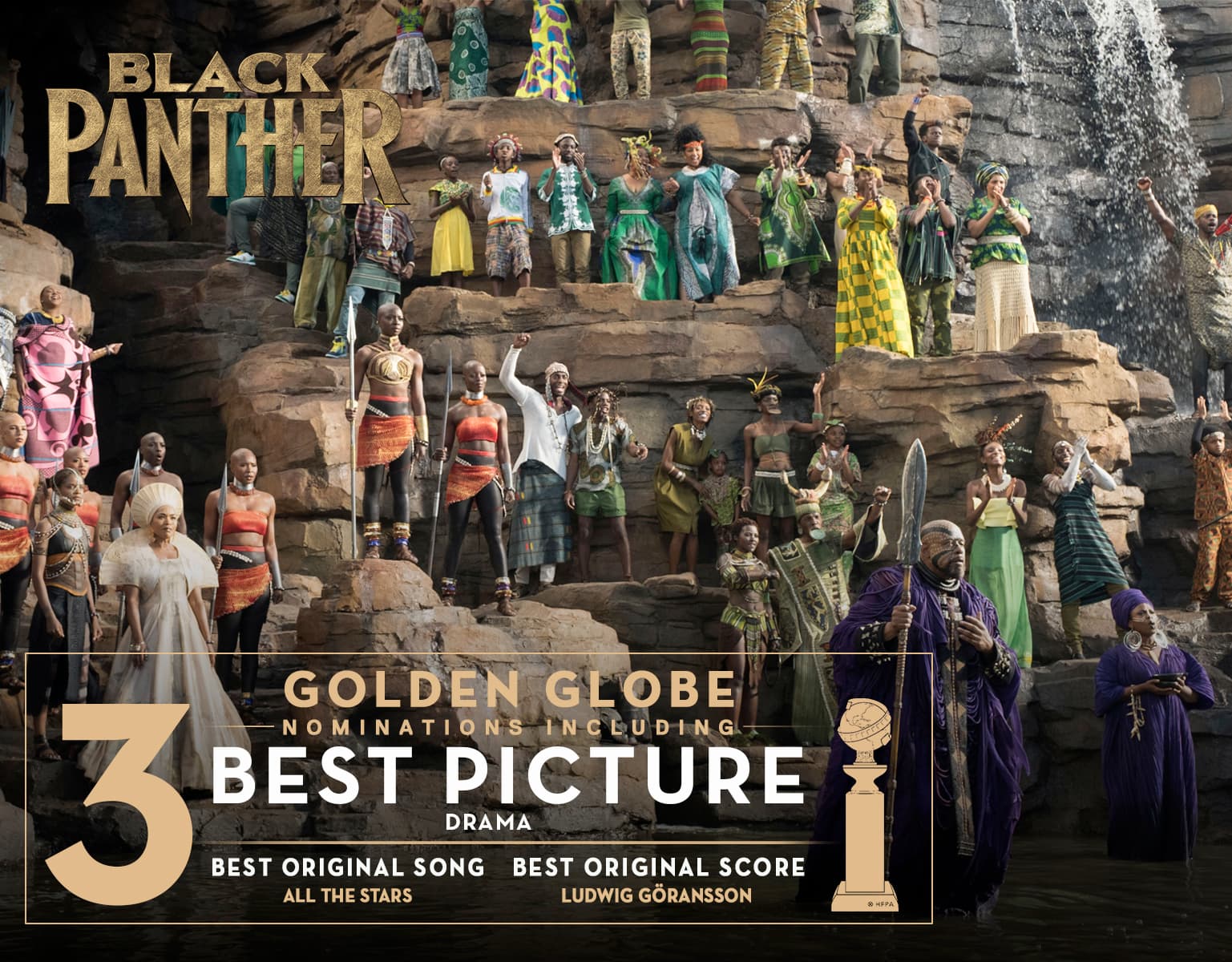 Marvel Studios&#39; Black Panther has been nominated for 3 Golden Globes