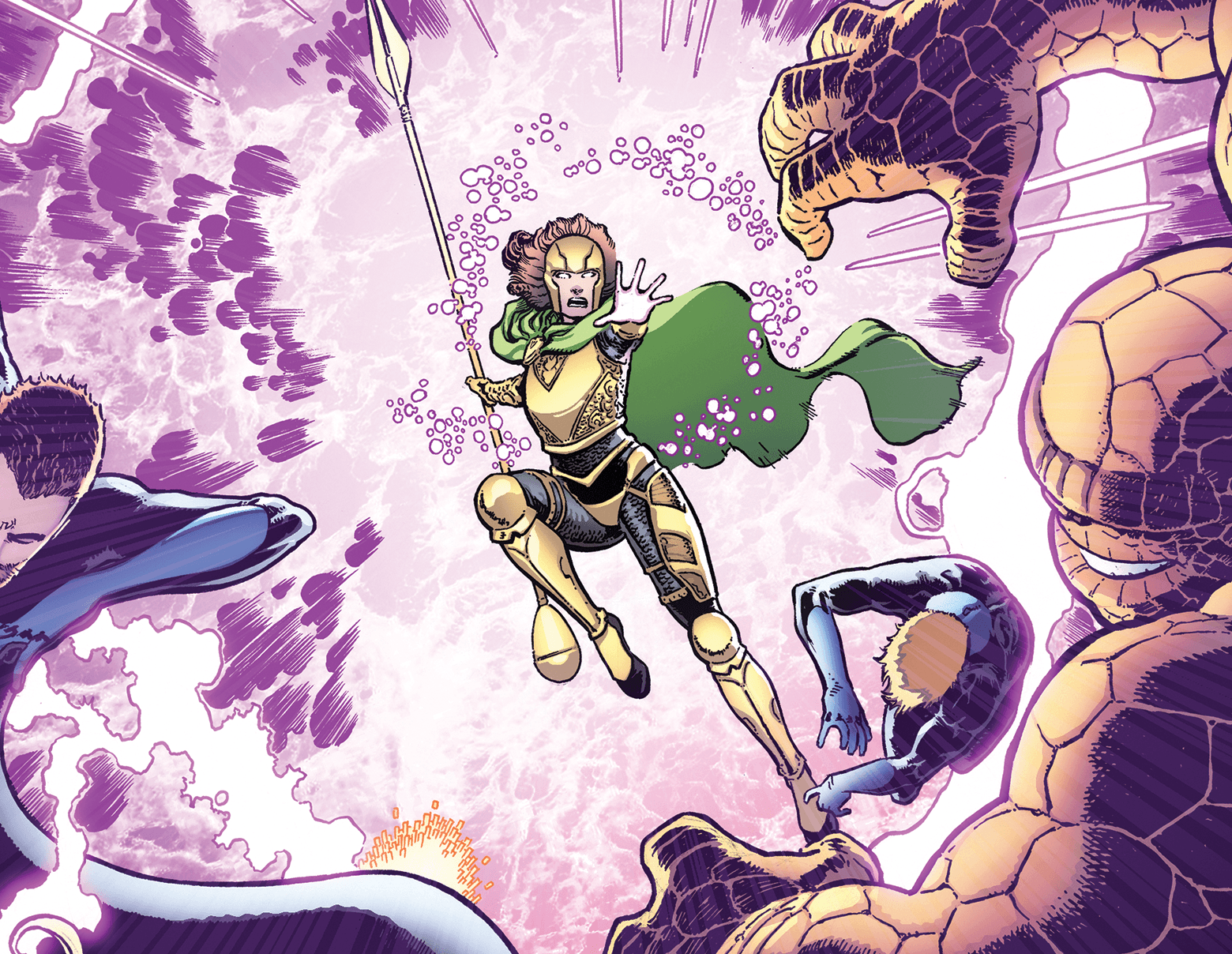 FANTASTIC FOUR #6 Interior art by Aaron Kuder with colors by Marte Gracia & Erick Arciniega