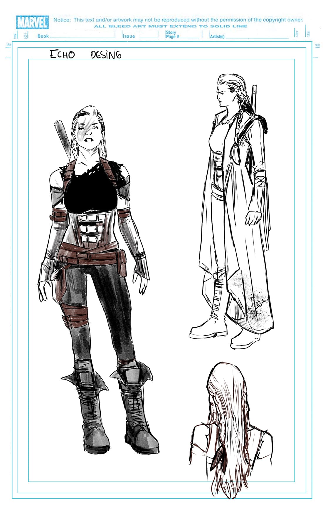 CAPTAIN MARVEL #2: Echo design by Carmen Carnero