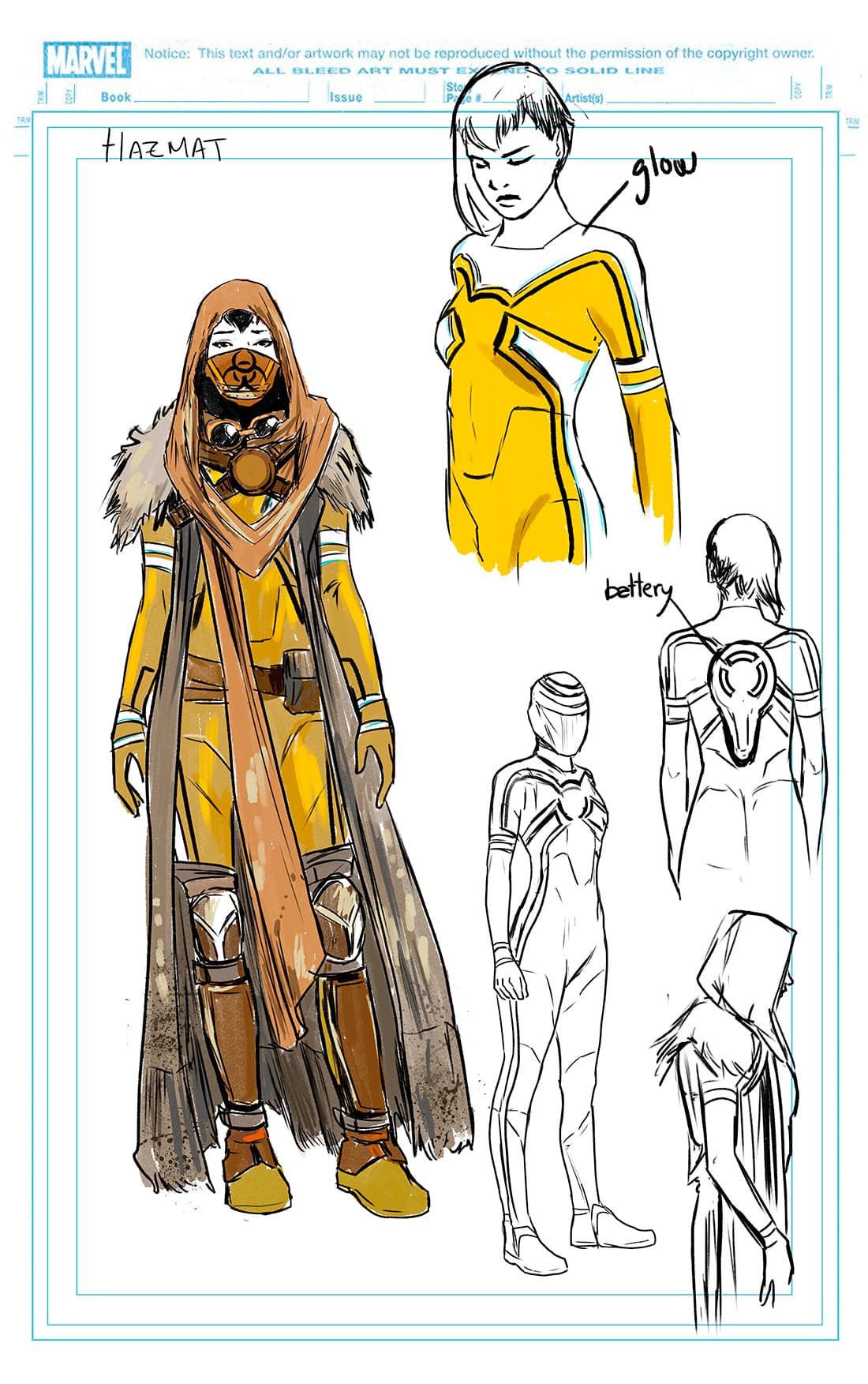 CAPTAIN MARVEL #2: Hazmat design by Carmen Carnero