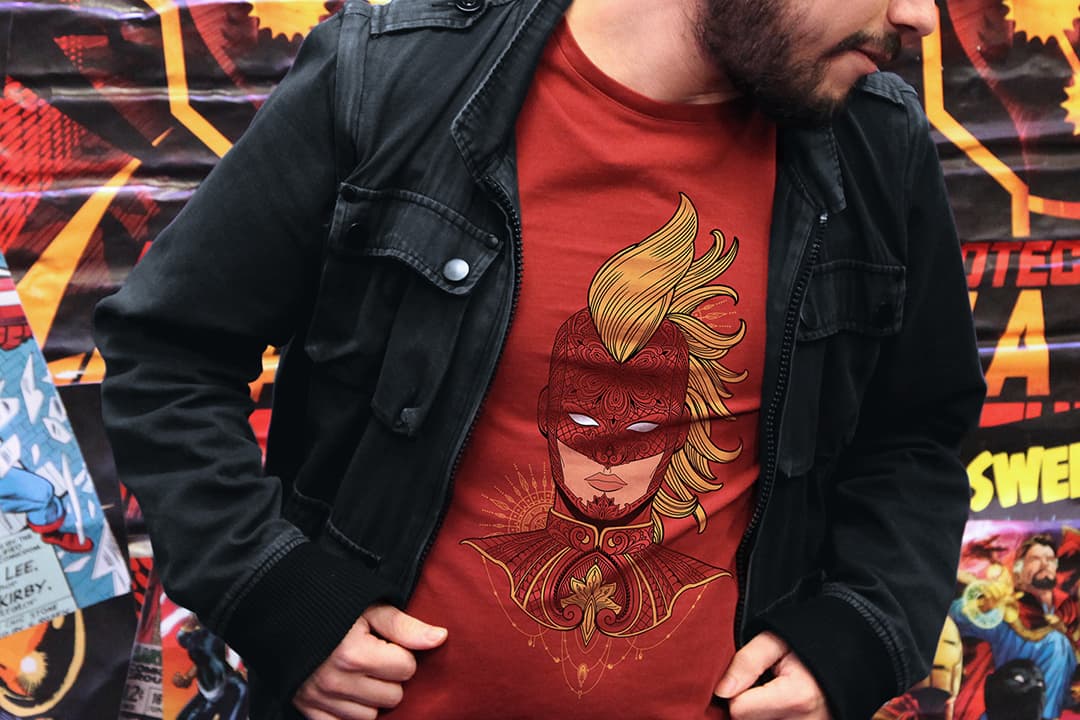 Captain Marvel Decorative Tee