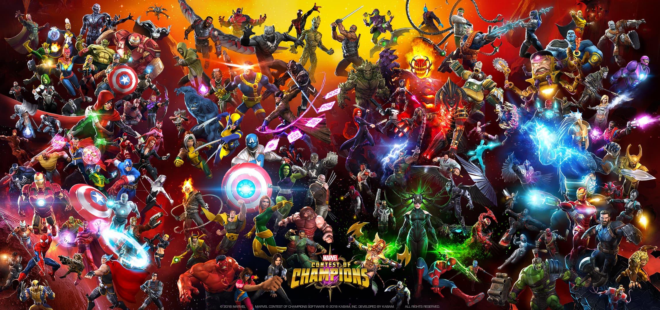 Marvel Contest of Champions - 4th Anniversary Poster