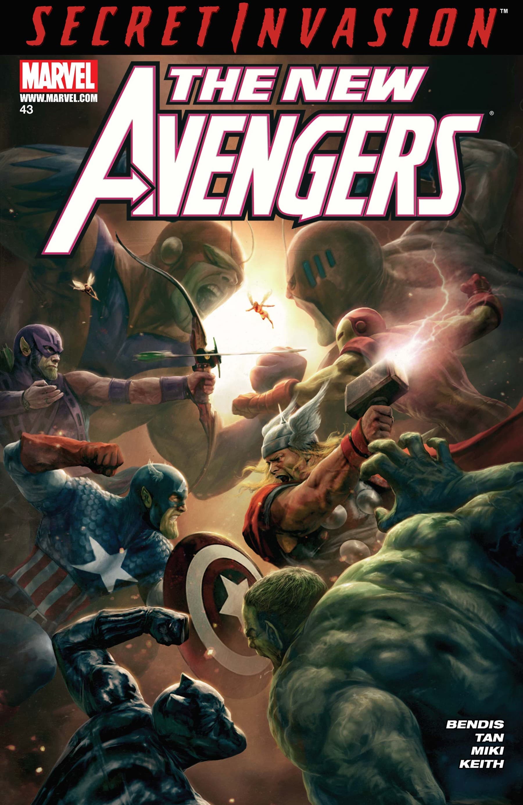 NEW AVENGERS (2004) #43 cover by Aleksi Briclot